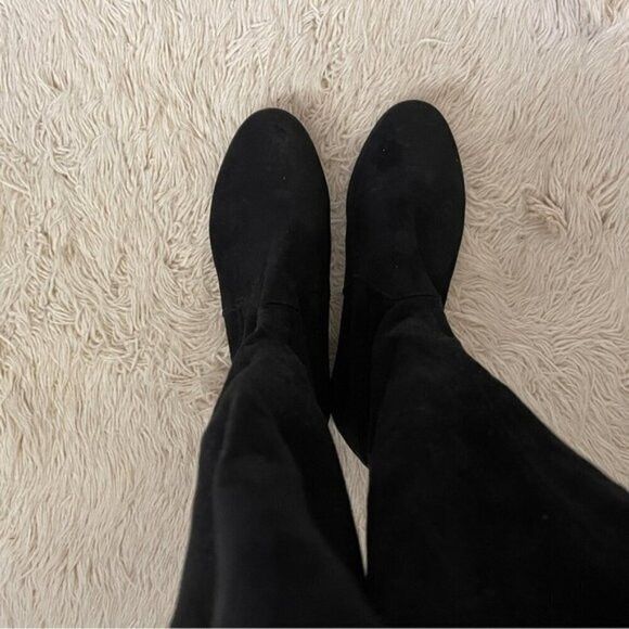 Russell & Bromley × Stuart Weitzman Stuart Weitzman Lowland Suede OTK Boots - 5, 💯 AUTHENTIC! Size US 5 / IT 35 - 3 Thumbnail
