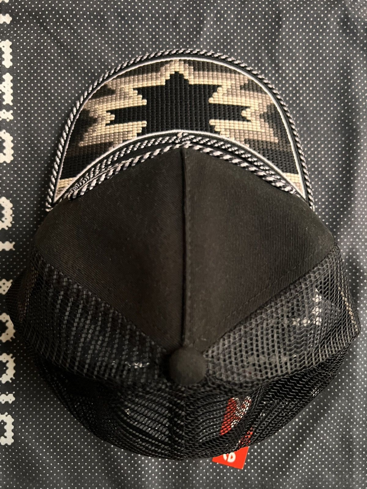 Supreme Supreme Western Embroidered Mesh Back 5-Panel Hat Cap Black Size ONE SIZE - 7 Thumbnail
