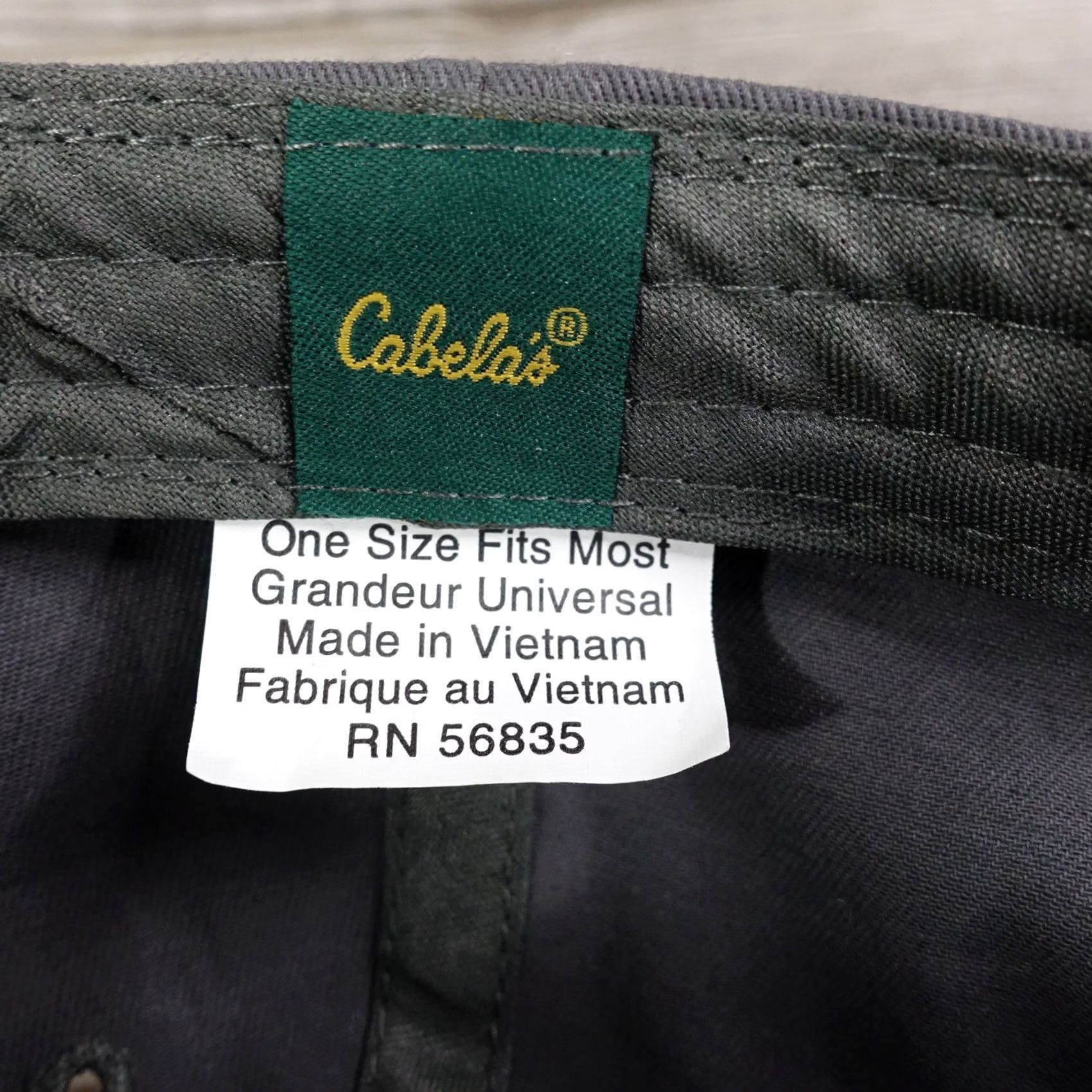 Vintage Cabela's Club Gray Adjustable Strapback Baseball Hat Cap Outdoors Size ONE SIZE - 8 Thumbnail