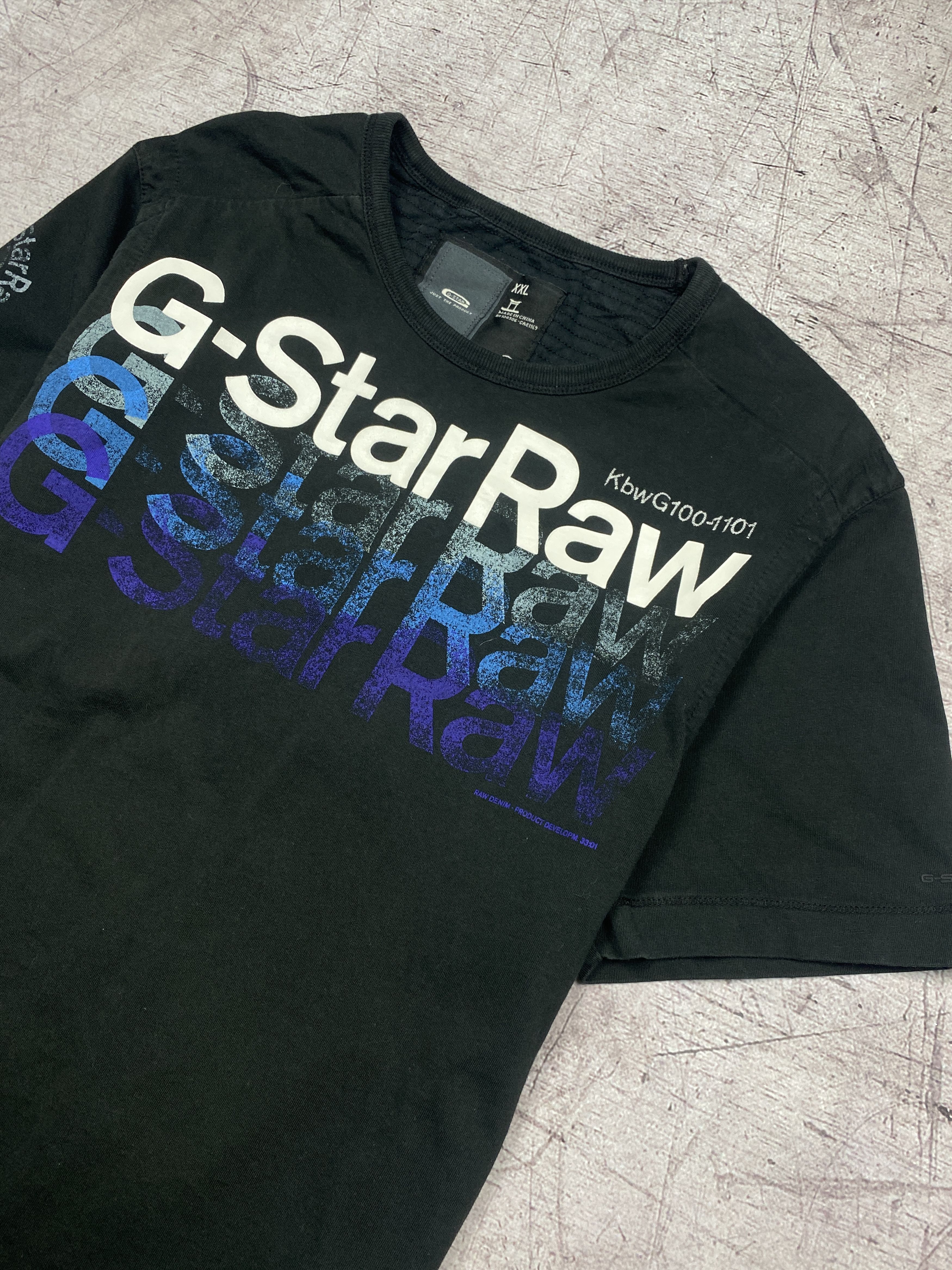 G-Star G Star Raw Vintage Mens Big logo Crew Neck T-Shirt Tee Size US M / EU 48-50 / 2 - 2 Thumbnail