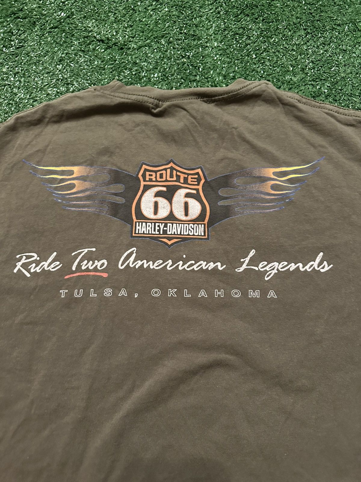 Harley Davidson Vintage 2004 Route 66 Harley Davidson Flames Shirt Size L Size US L / EU 52-54 / 3 - 1 Thumbnail