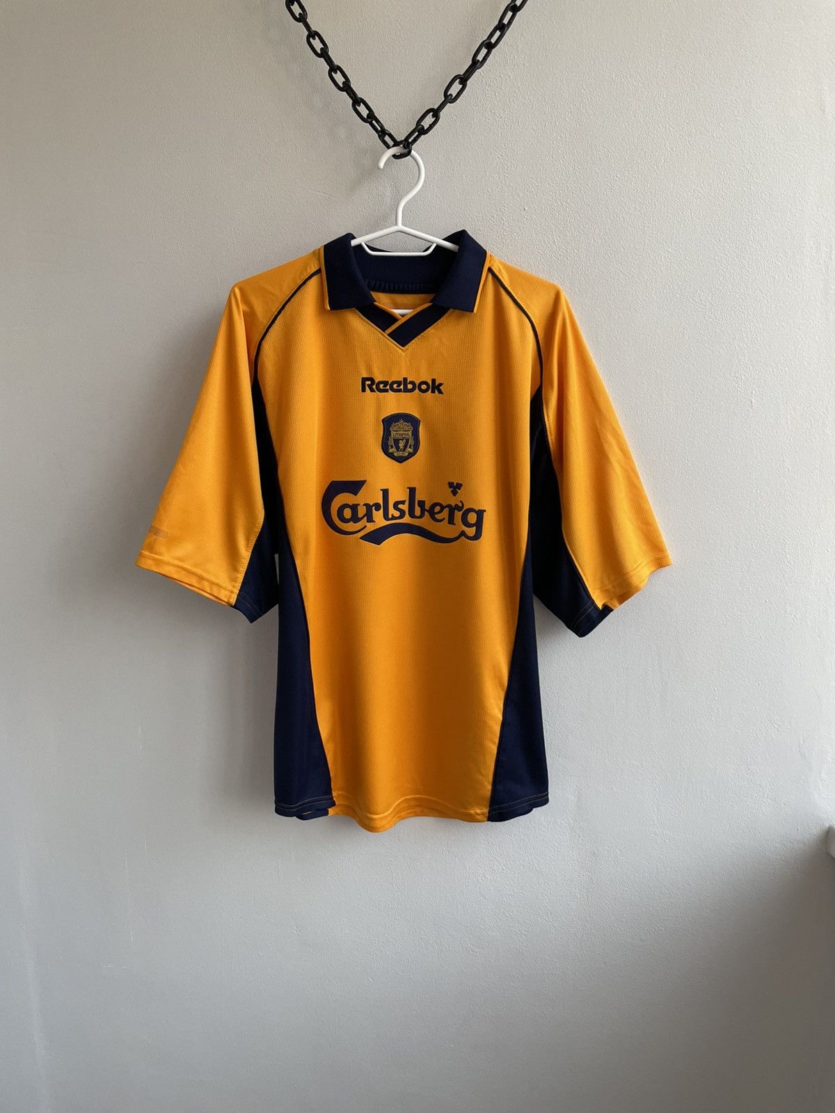 Reebok LIVERPOOL 2000 2001 2002 REEBOK SOCCER JERSEY FOOTBALL SHIRT Size US L / EU 52-54 / 3 - 1 Thumbnail