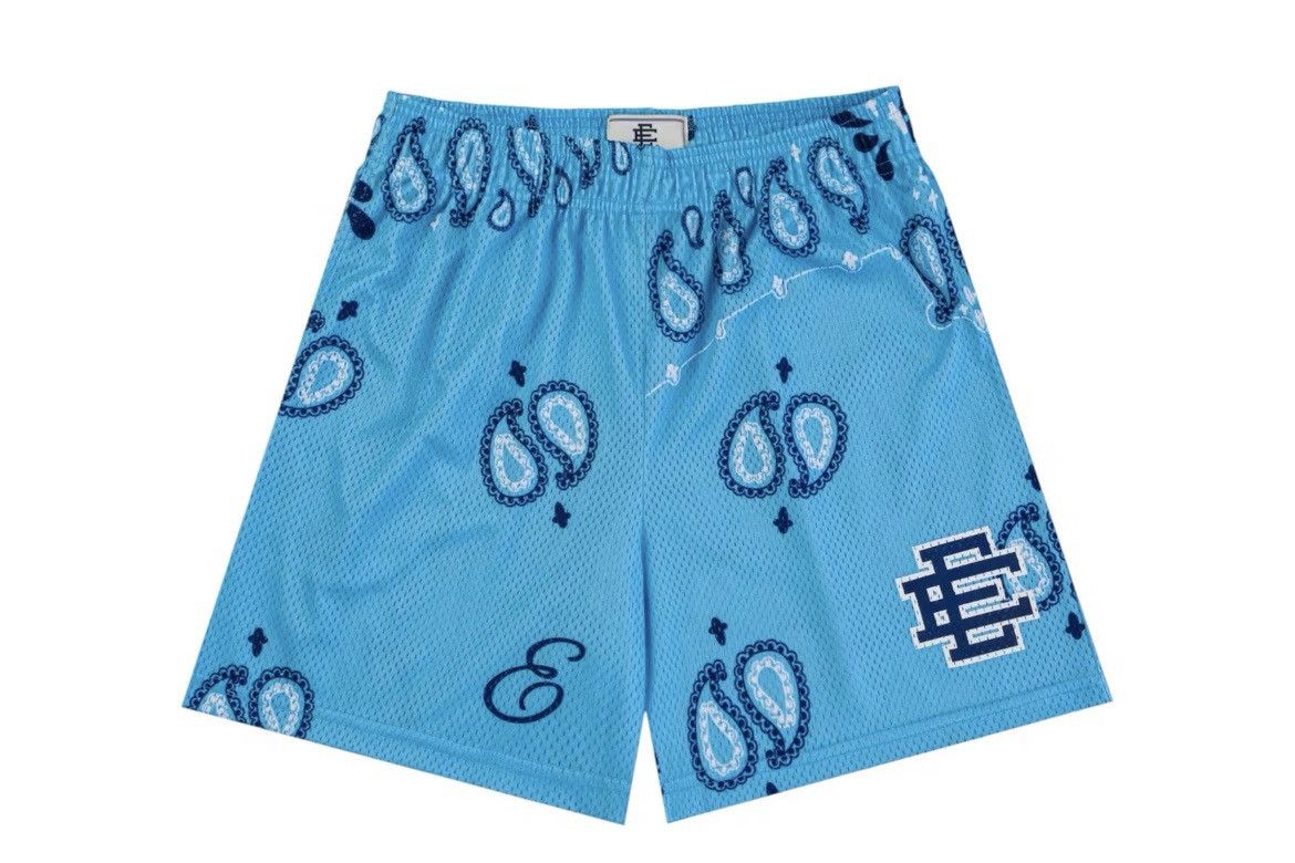 Eric Emanuel Eric Emanuel EE light blue paisley shorts medium Size US 30 / EU 46 - 1 Thumbnail