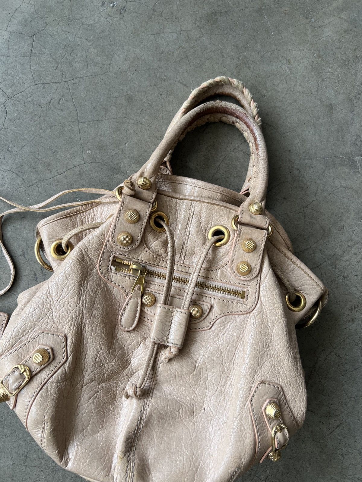Balenciaga Balenciaga - Motocross Giant 21 Pompon Leather Bucket Bag Size ONE SIZE - 3 Thumbnail