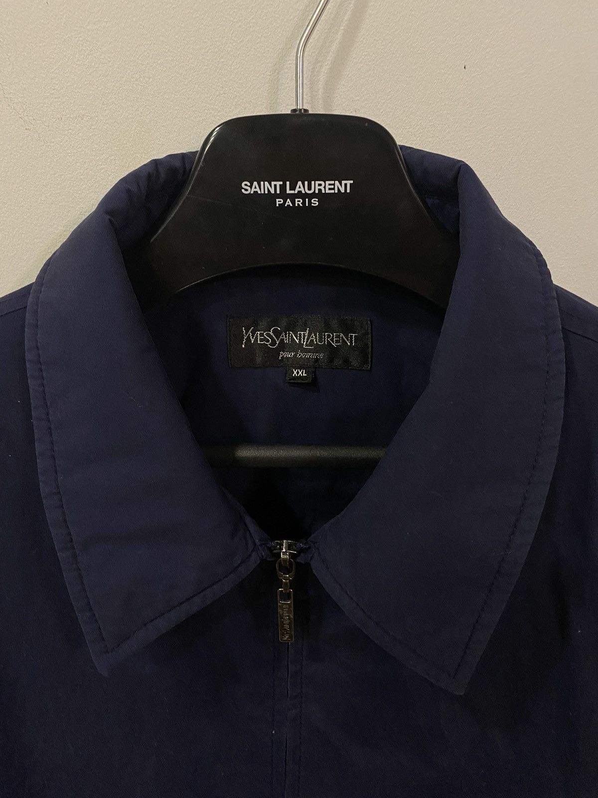 Yves Saint Laurent Warm YSL Jacket Navy YSL Bomber Size US XXL / EU 58 / 5 - 8 Thumbnail