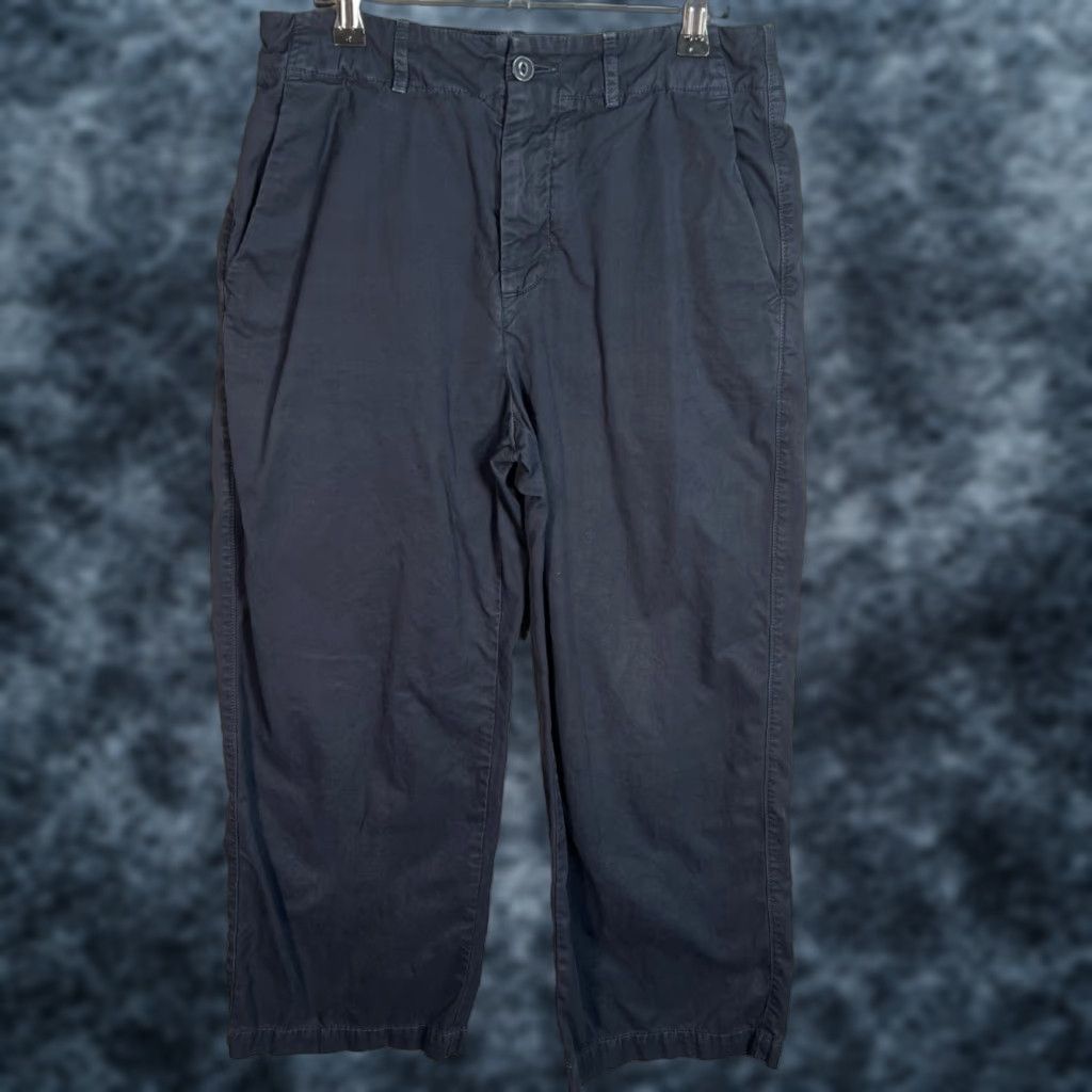 Save Khaki United VINTAGE Save Khaki United Navy Blue Chino Pants 2 Regular 28x25 Cotton Flat Front Straight Womens Size 26" / US 2 / IT 38 - 1 Thumbnail