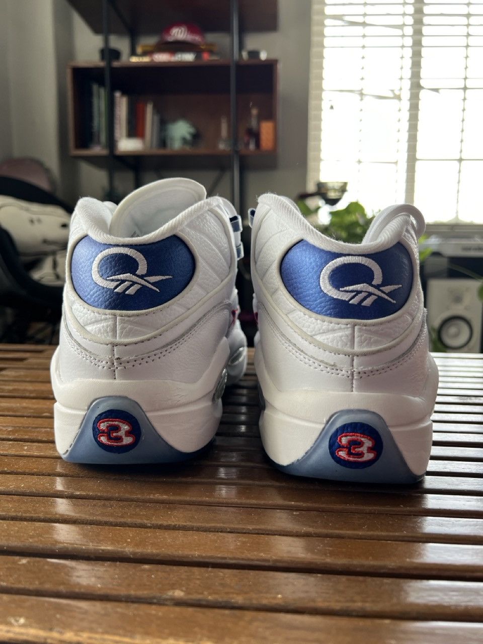 Reebok Reebok Iverson Question Mid Blue Toe Size US 9.5 / EU 42-43 - 5 Thumbnail
