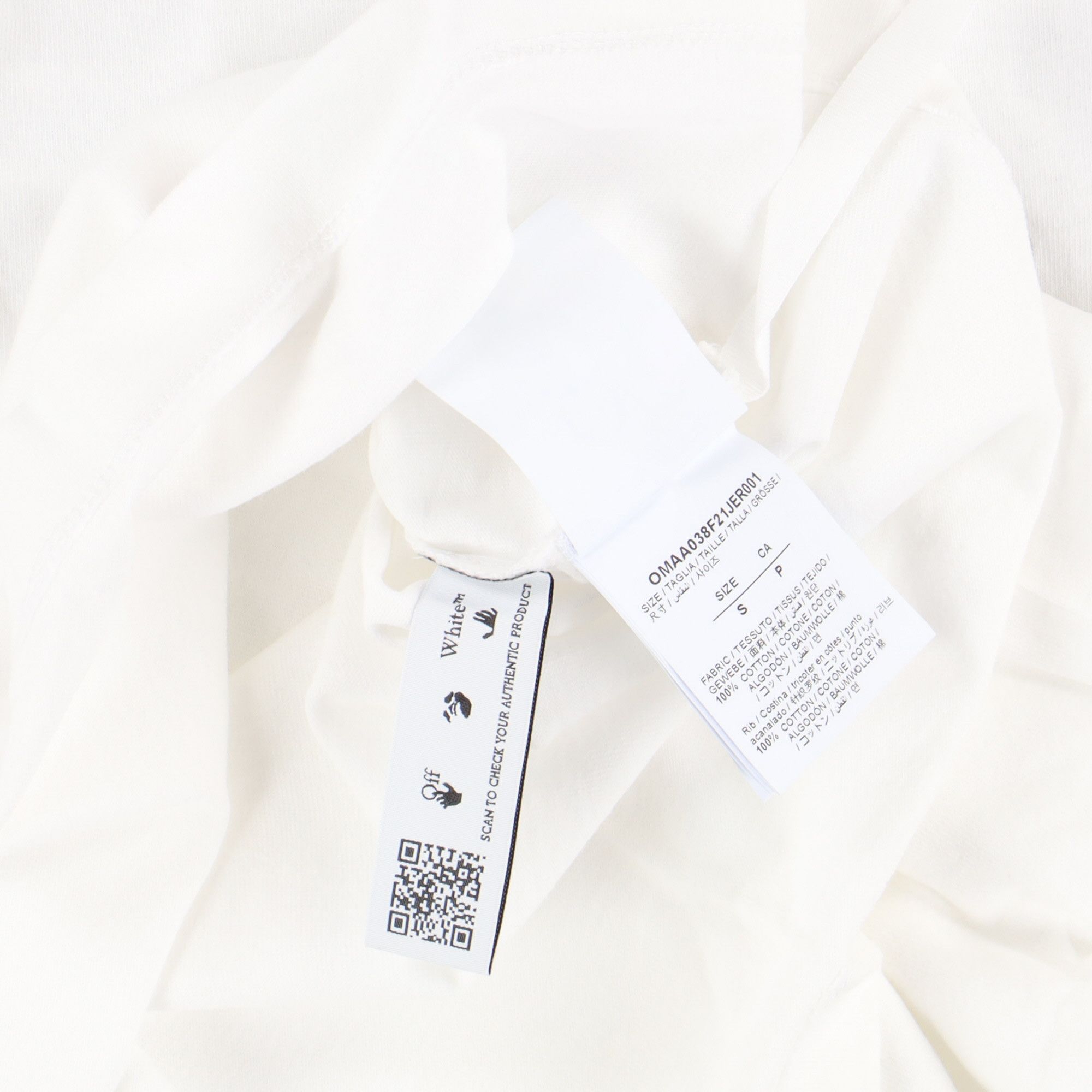 Off-White White Rubber Arrows Font Logo Oversized T-Shirt Size US S / EU 44-46 / 1 - 6 Thumbnail