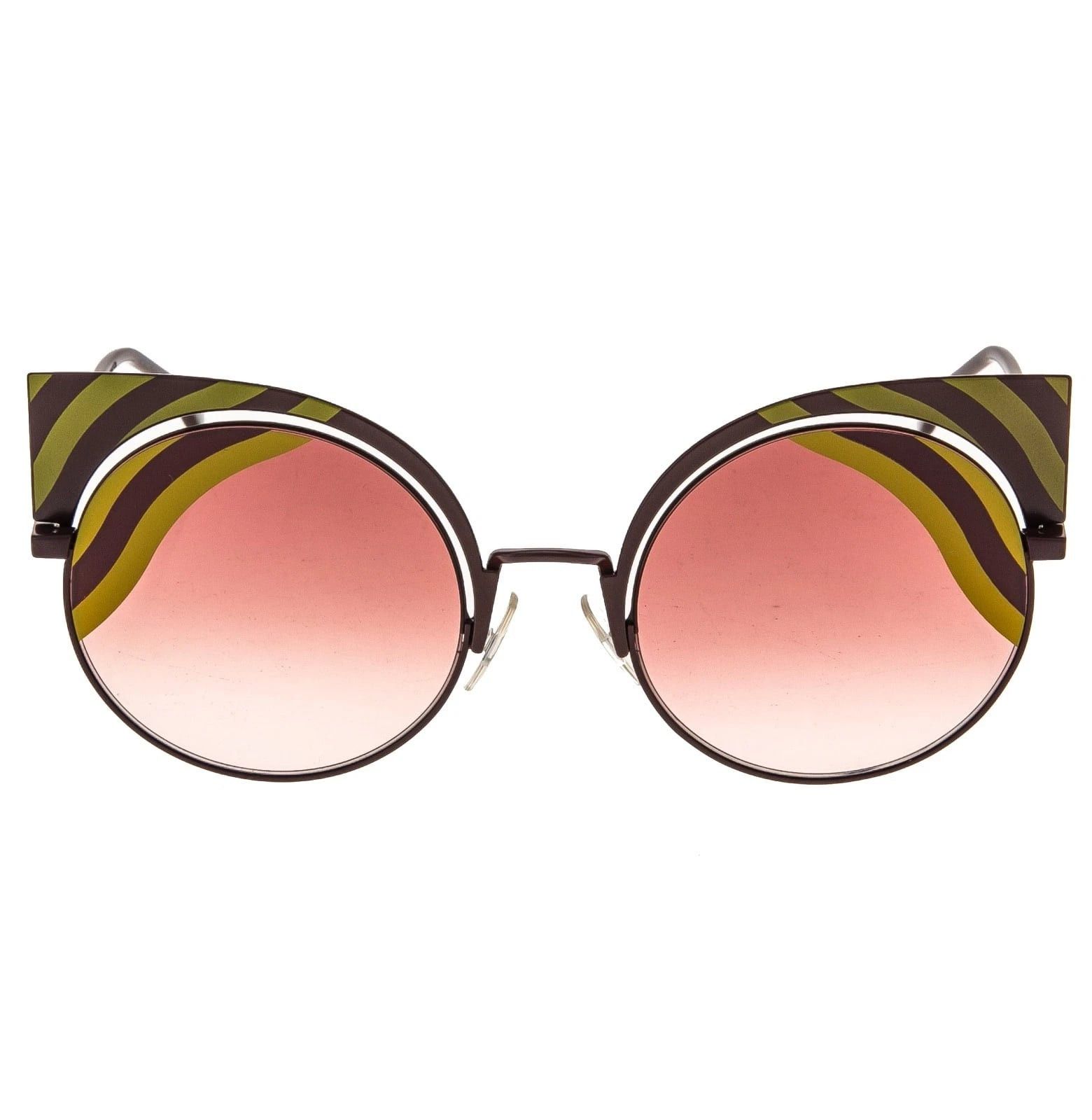 Fendi FENDI 0215 HYPNOSHINE FF0215S Burgundy Pink Gold Sunglasses Size ONE SIZE - 6 Thumbnail