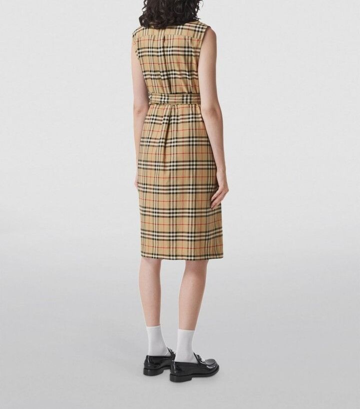 Burberry Karla Vintage Check Sleeveless Shirtdress Size L / US 10 / IT 46 - 5 Thumbnail