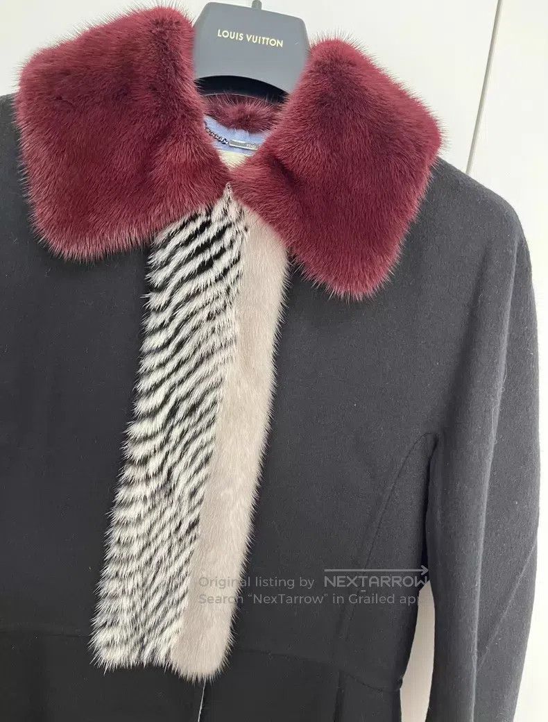 Fendi Fendi Mink Collar Coat Size XS / US 0-2 / IT 36-38 - 2 Thumbnail