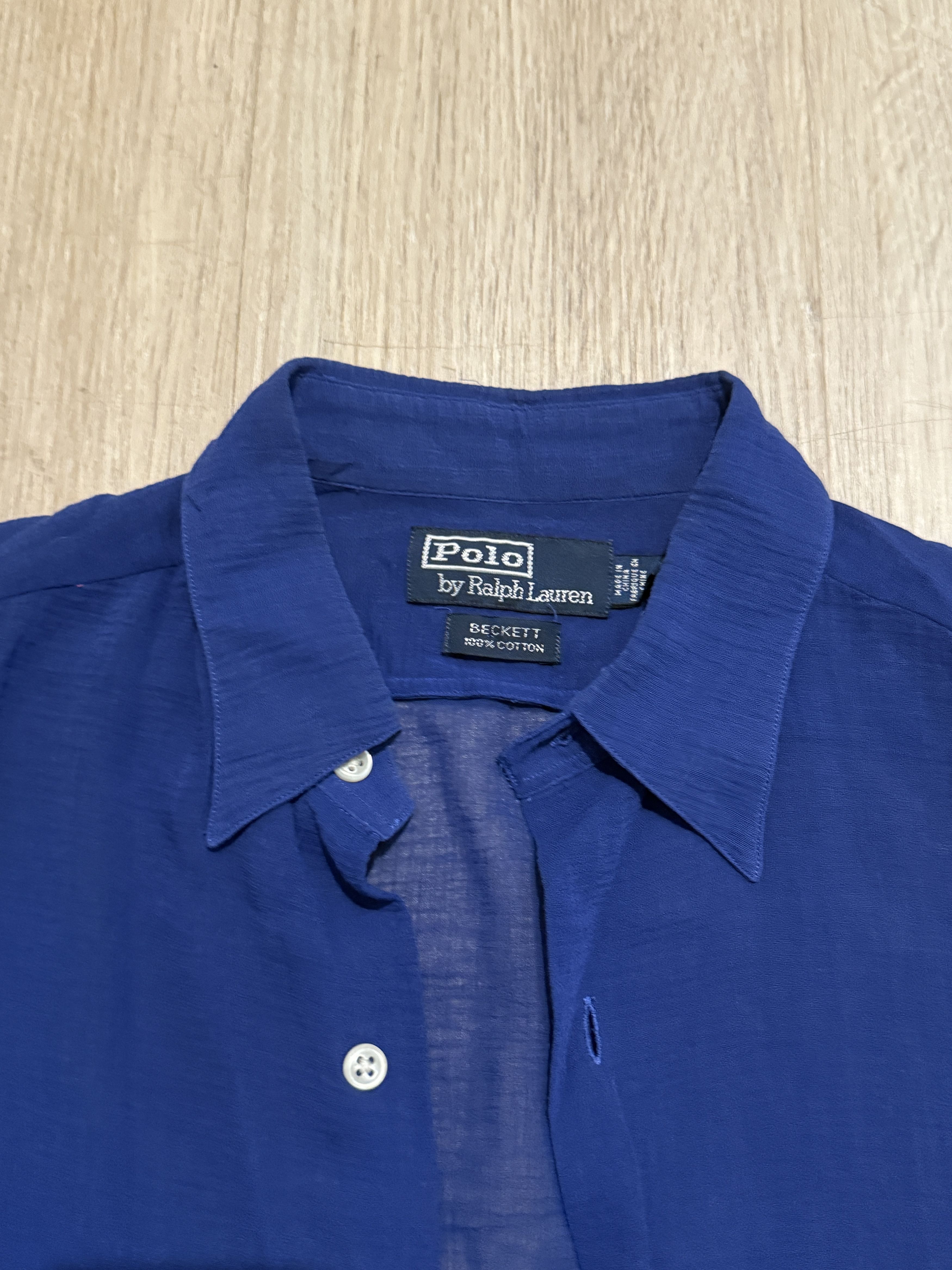 Polo Ralph Lauren Blue cropped shirt Size US M / EU 48-50 / 2 - 2 Thumbnail