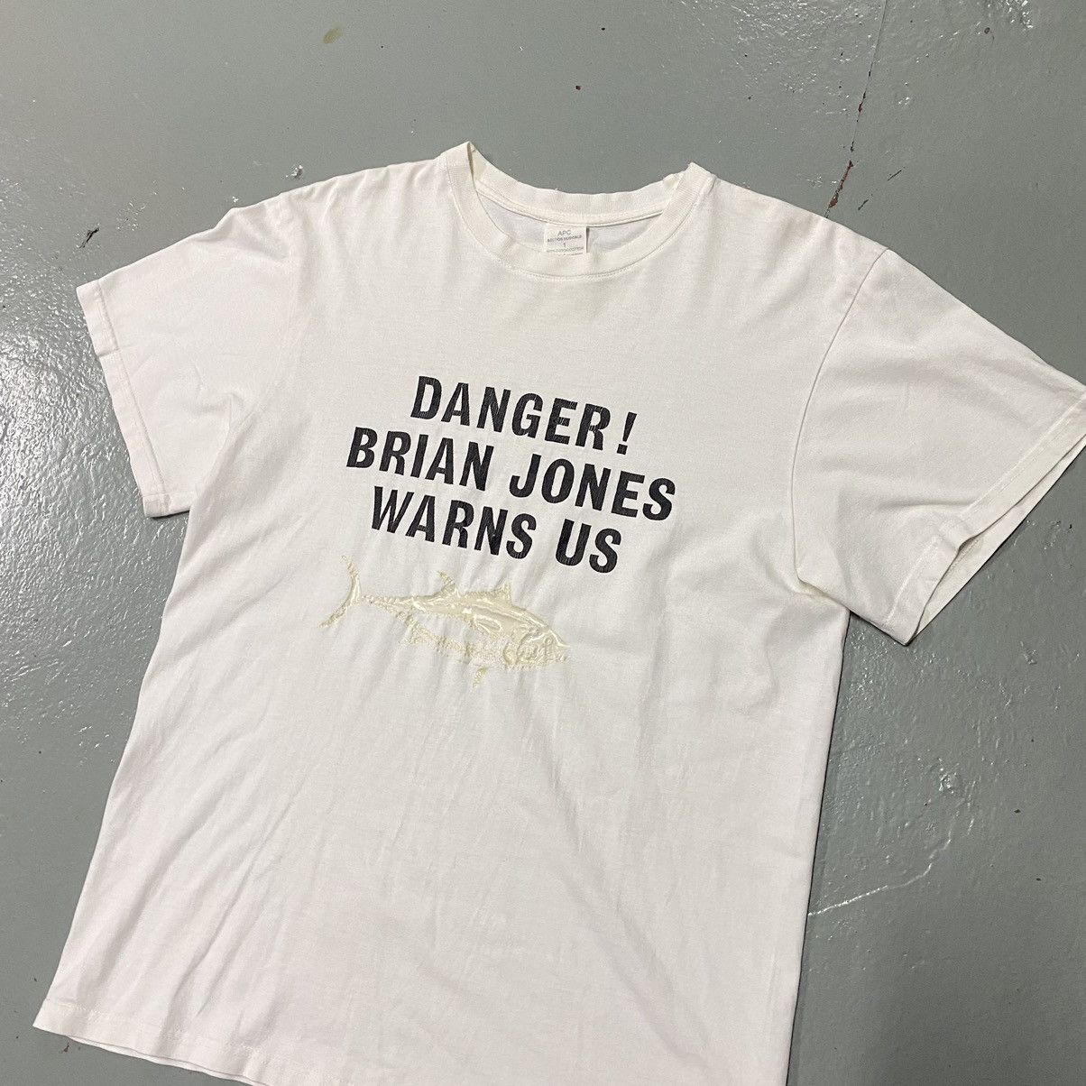 A.P.C. × Band Tees × Vintage Vintage Apc Brian Jones Tee Vtg Band Shirt Size US M / EU 48-50 / 2 - 1 Thumbnail