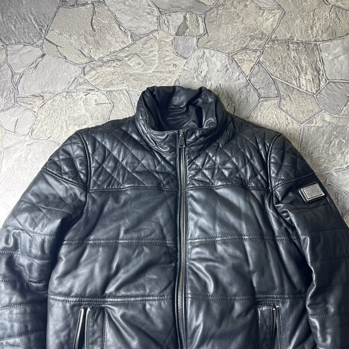 Dolce & Gabbana Dolce & Gabbana Leather Jacket Black Size US L / EU 52-54 / 3 - 4 Thumbnail