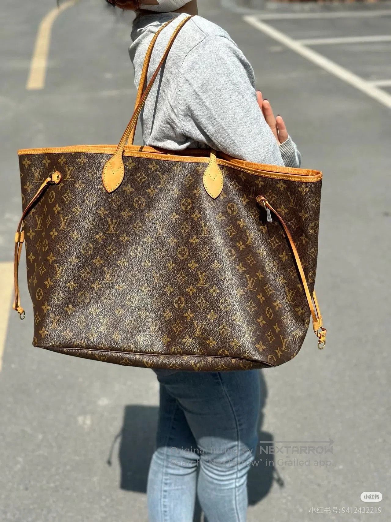 Louis Vuitton LV Neverfull Large Monogram Tote. Size ONE SIZE - 5 Thumbnail