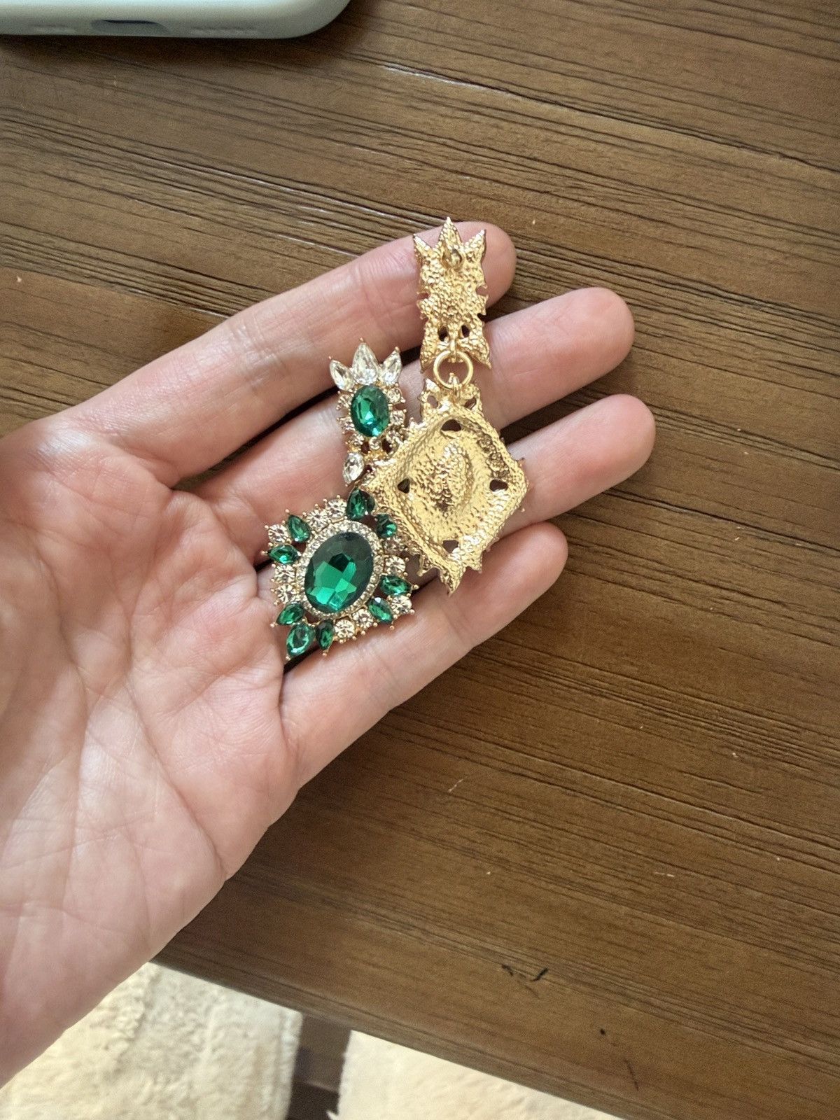 Other Green Gem earrings Size ONE SIZE - 3 Thumbnail
