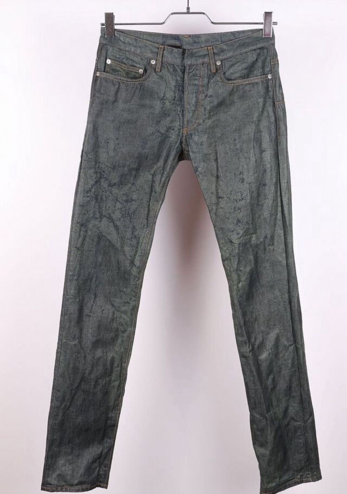 Dior Dior Homme Waxed Japan Denim Jeans Size US 31 - 1 Thumbnail