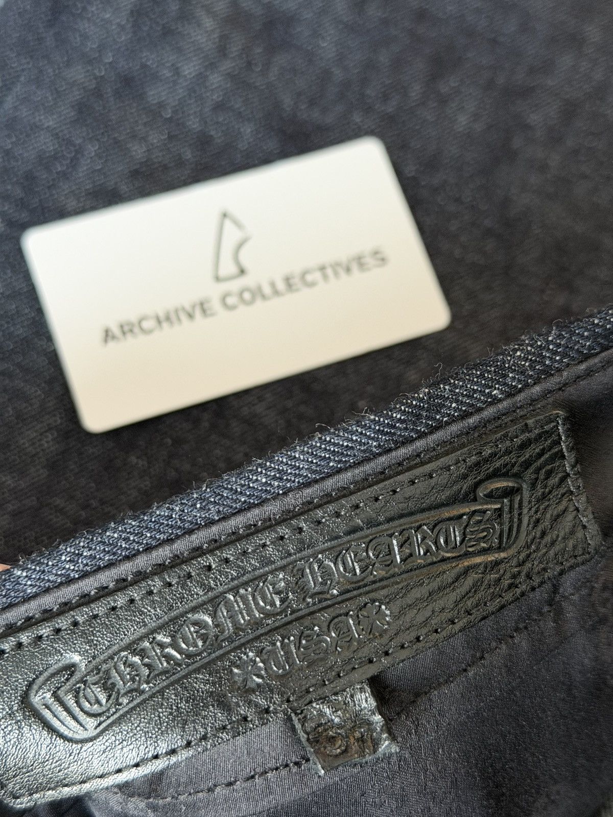 Chrome Hearts Chrome Hearts “KS” Baggy Selvedge Jeans sz 34 NEW Size US 34 / EU 50 - 4 Thumbnail