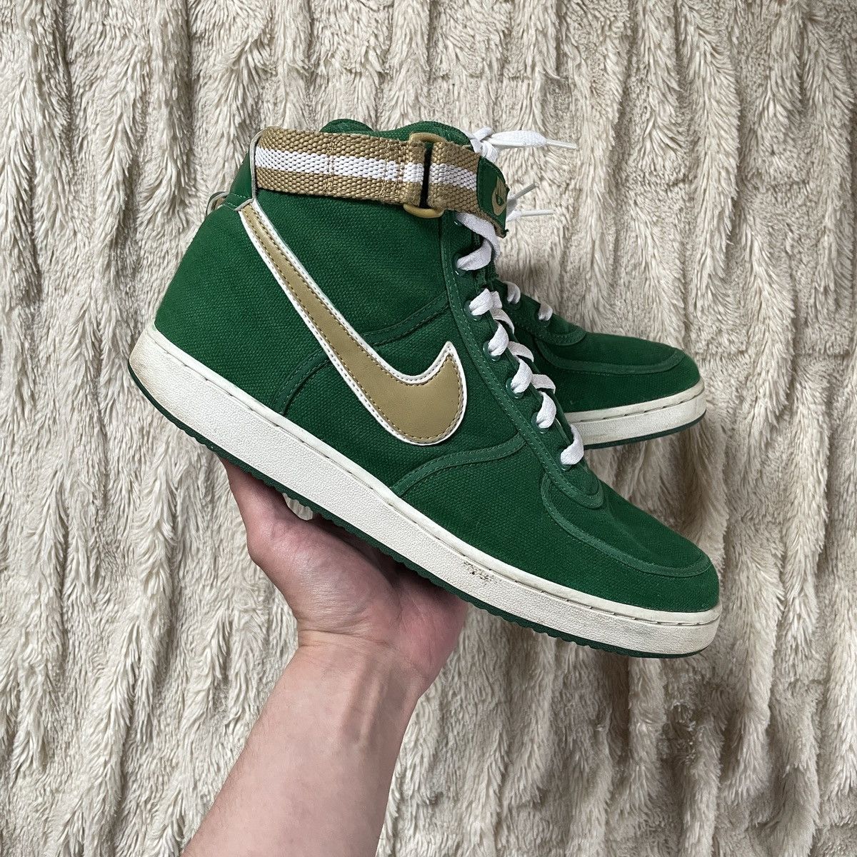 image of 2003 Nike Vandal High Cvs Canvas Green Gold Sb Beast Supreme Shoes, Men's (Size 11)