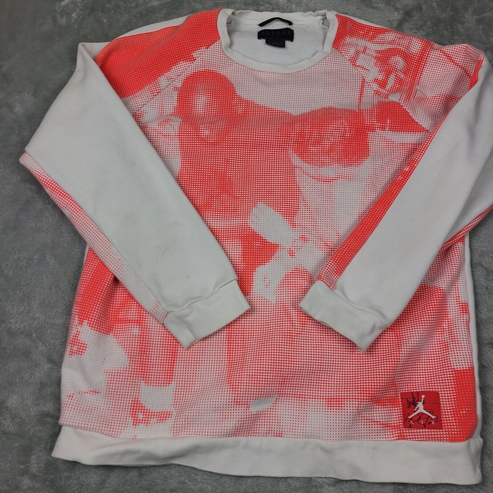 Jordan Brand Jordan Mens Legacy Air Jordan Tinker Fleece Crew Sweatshirt Grailed