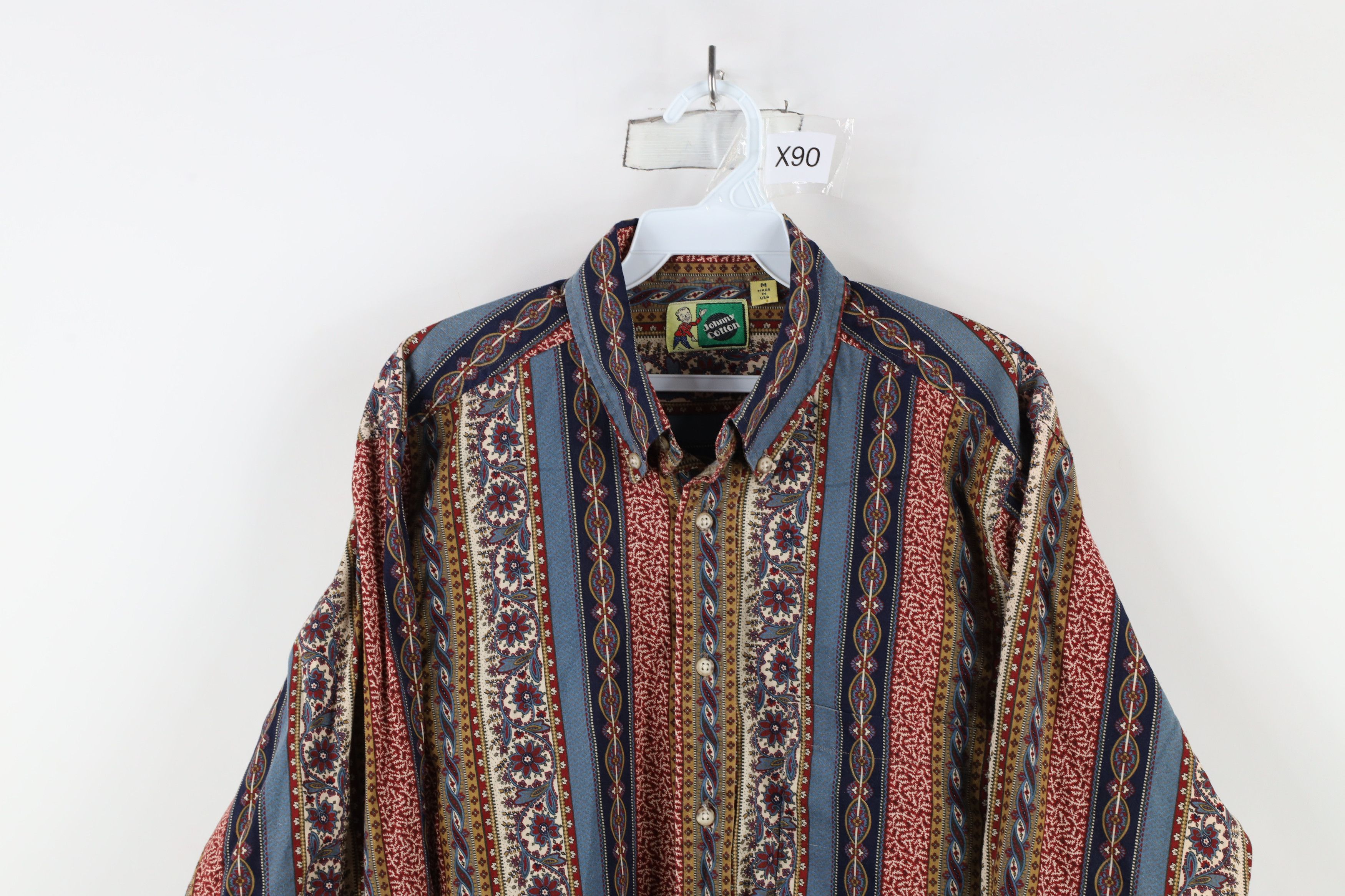 Vintage Vintage 90s Streetwear Tapestry Flower Button Down Shirt USA Size US M / EU 48-50 / 2 - 2 Thumbnail