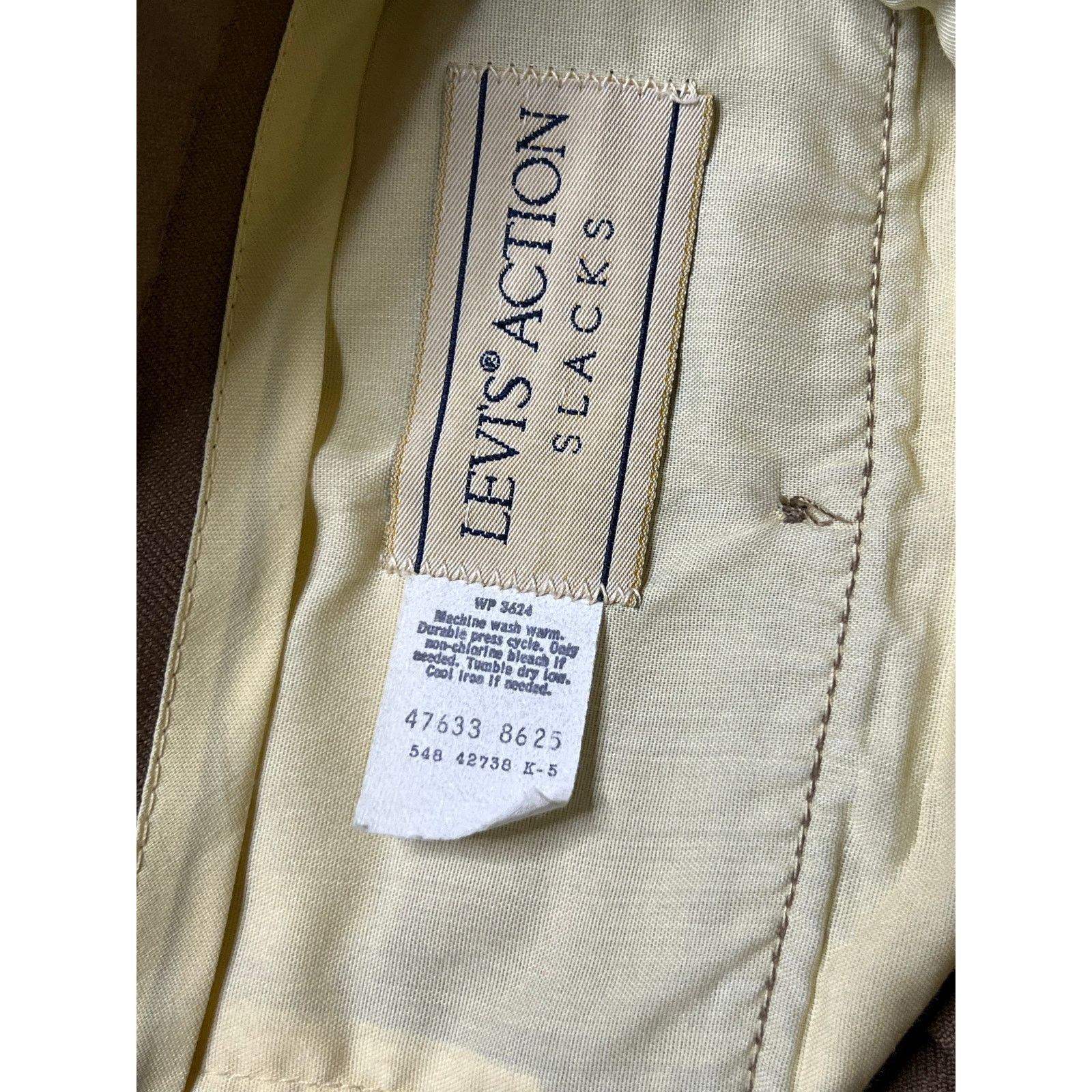 Levi's Vintage 80s Levi’s Action Slacks Brown Dress Pants Talon 34 Size US 34 / EU 50 - 11 Thumbnail