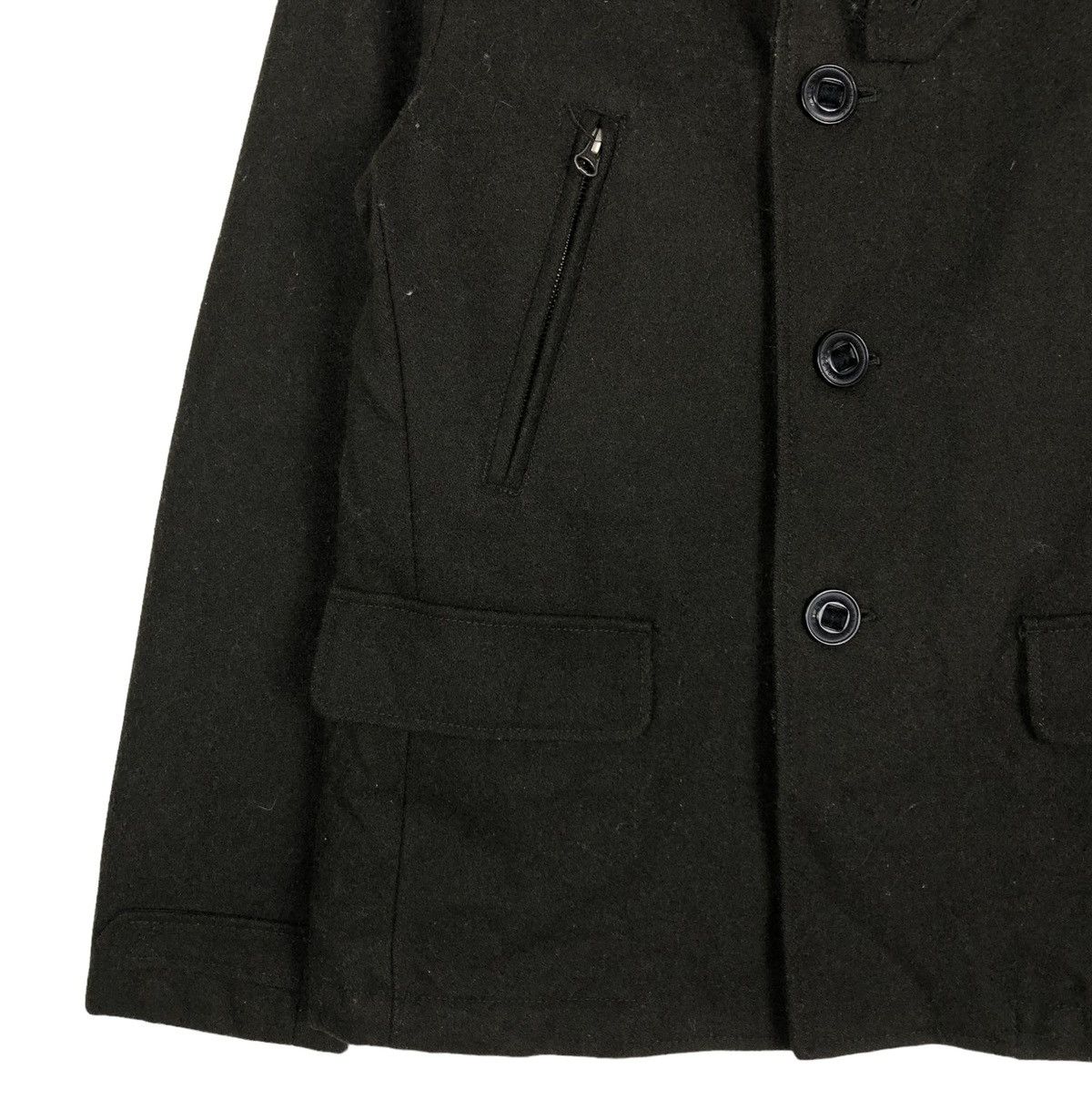 Hysteric Glamour 🔥VINTAGE WOOL BIKER JACKET 291295 HOMME JAPAN DOUBLE COLLAR Size US S / EU 44-46 / 1 - 7 Thumbnail
