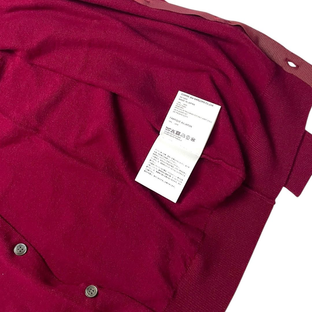 Comme des Garcons Comme des Garçons Play Red Heart Cardigan Burgundy Size M / US 6-8 / IT 42-44 - 5 Thumbnail