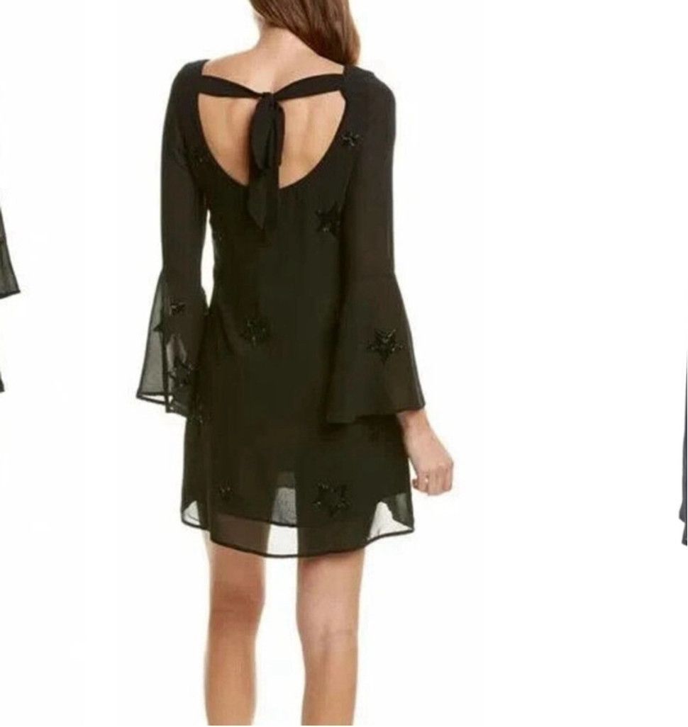 Chaser Brand Chaser Brand mini chiffon Black beaded dress M Size M / US 6-8 / IT 42-44 - 2 Thumbnail