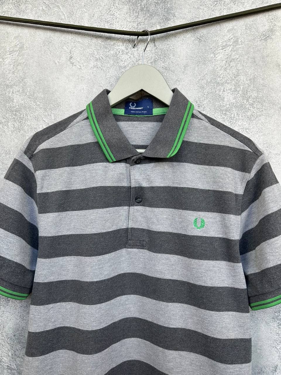 Fred Perry Fred Perry Twin Tipped Polo Shirt Striped Pique Cotton Size US L / EU 52-54 / 3 - 4 Thumbnail