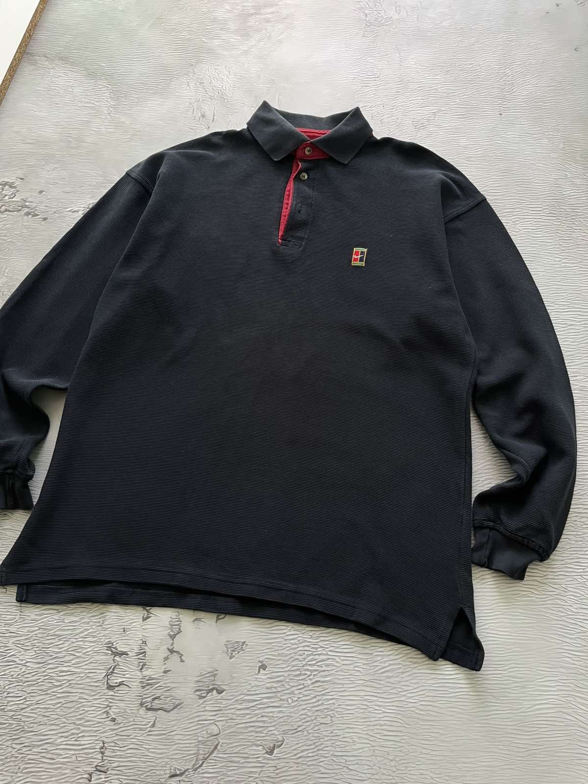 Nike Nike Court Vintage Sweater Polo Longsleve Blue Size US XL / EU 56 / 4 - 1 Thumbnail