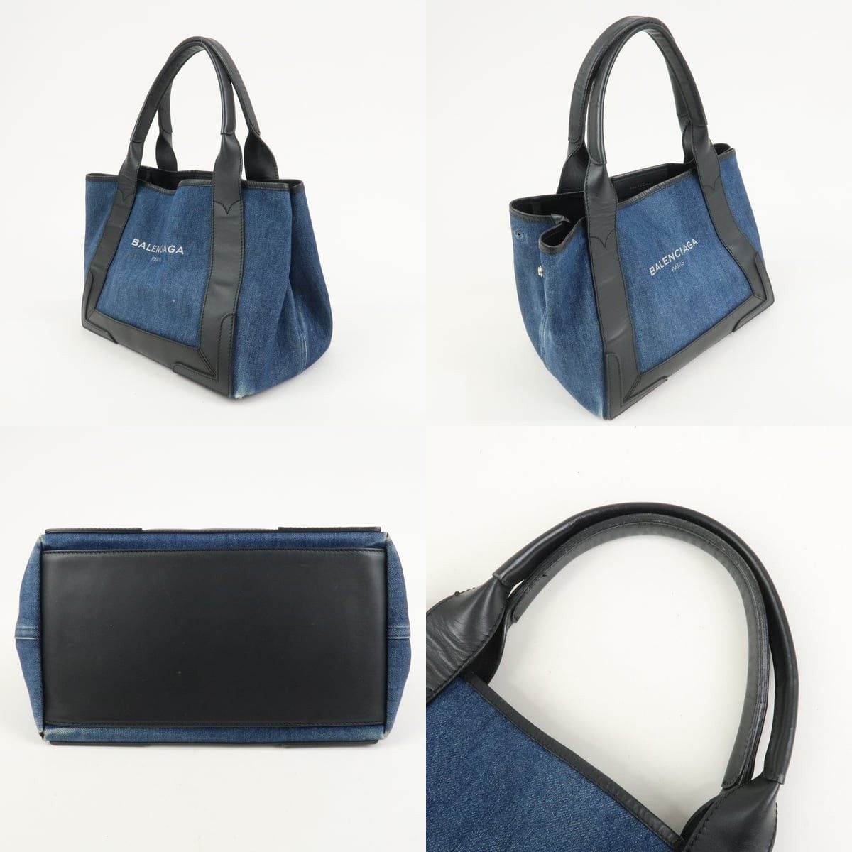 Balenciaga Balenciaga Cabas Small Tote Denim Blue Size ONE SIZE - 3 Thumbnail