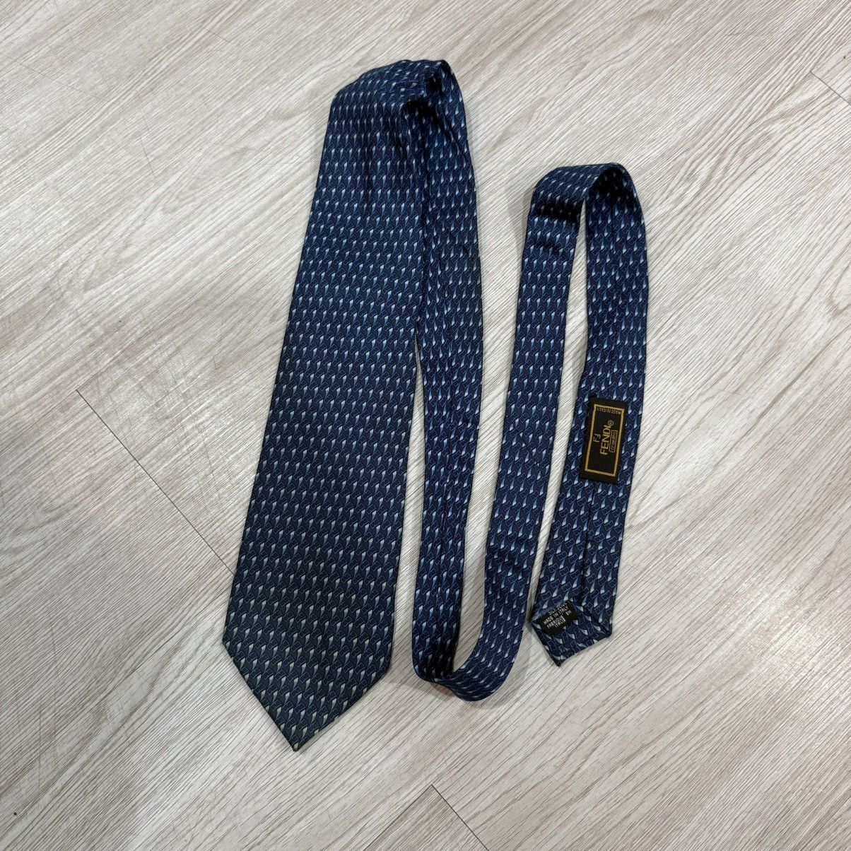Fendi FENDI tie monogram logo silk Size ONE SIZE - 1 Thumbnail