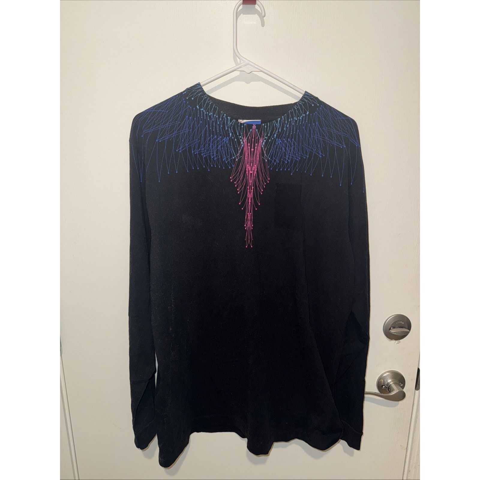 Marcelo Burlon MARCELO BURLON Icon Wings Long Sleeve in Black Mens Size M Size US M / EU 48-50 / 2 - 2 Thumbnail