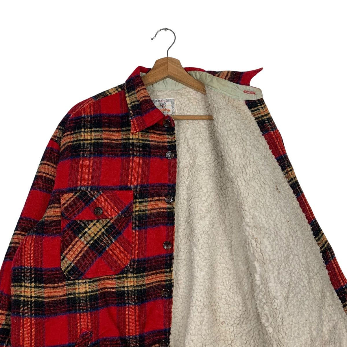Flannel GARRISON Red Tartan Work Flannel Jacket #2112-C92 Size US M / EU 48-50 / 2 - 10 Thumbnail