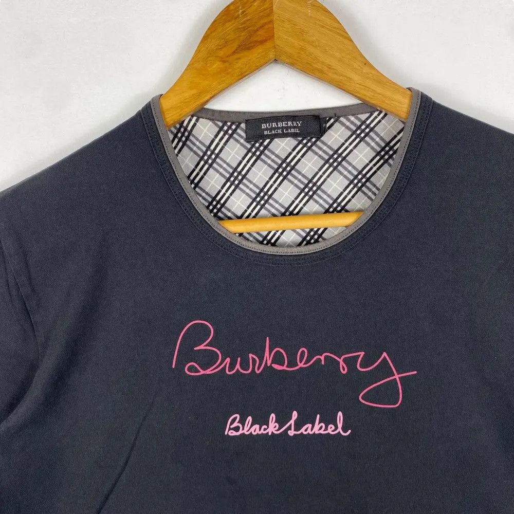 Burberry BURBERRY BLACK LABEL Logo Tee Shirt Size 2 Size M / US 6-8 / IT 42-44 - 2 Thumbnail