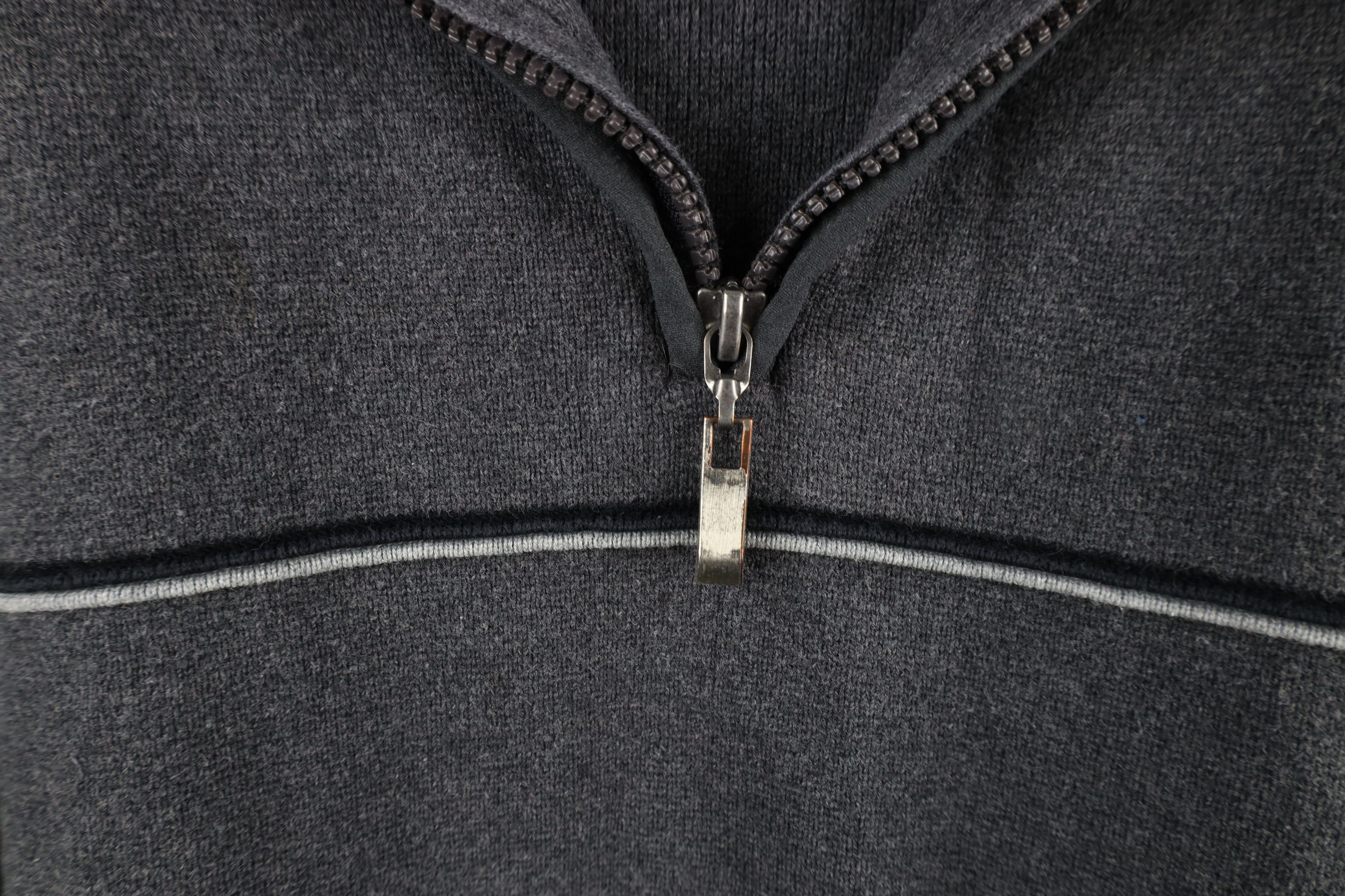 Vintage Vintage 90s Streetwear Heavy Thermal Knit Half Zip Sweater Size US L / EU 52-54 / 3 - 4 Thumbnail