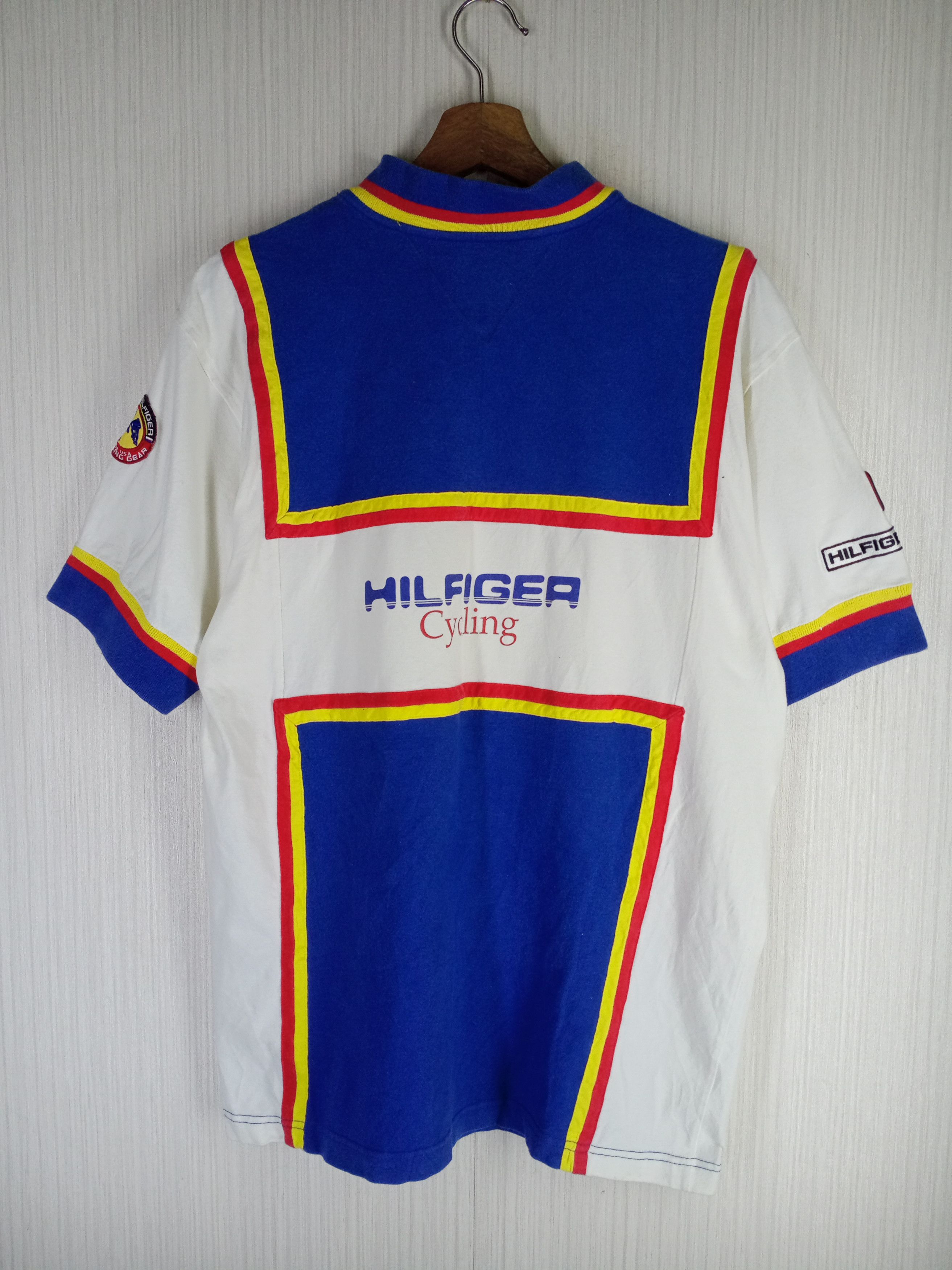 Tommy Hilfiger Rare Vintage 90s Tommy Hilfiger Cycling Gear Rcing Shirt Size US M / EU 48-50 / 2 - 8 Thumbnail