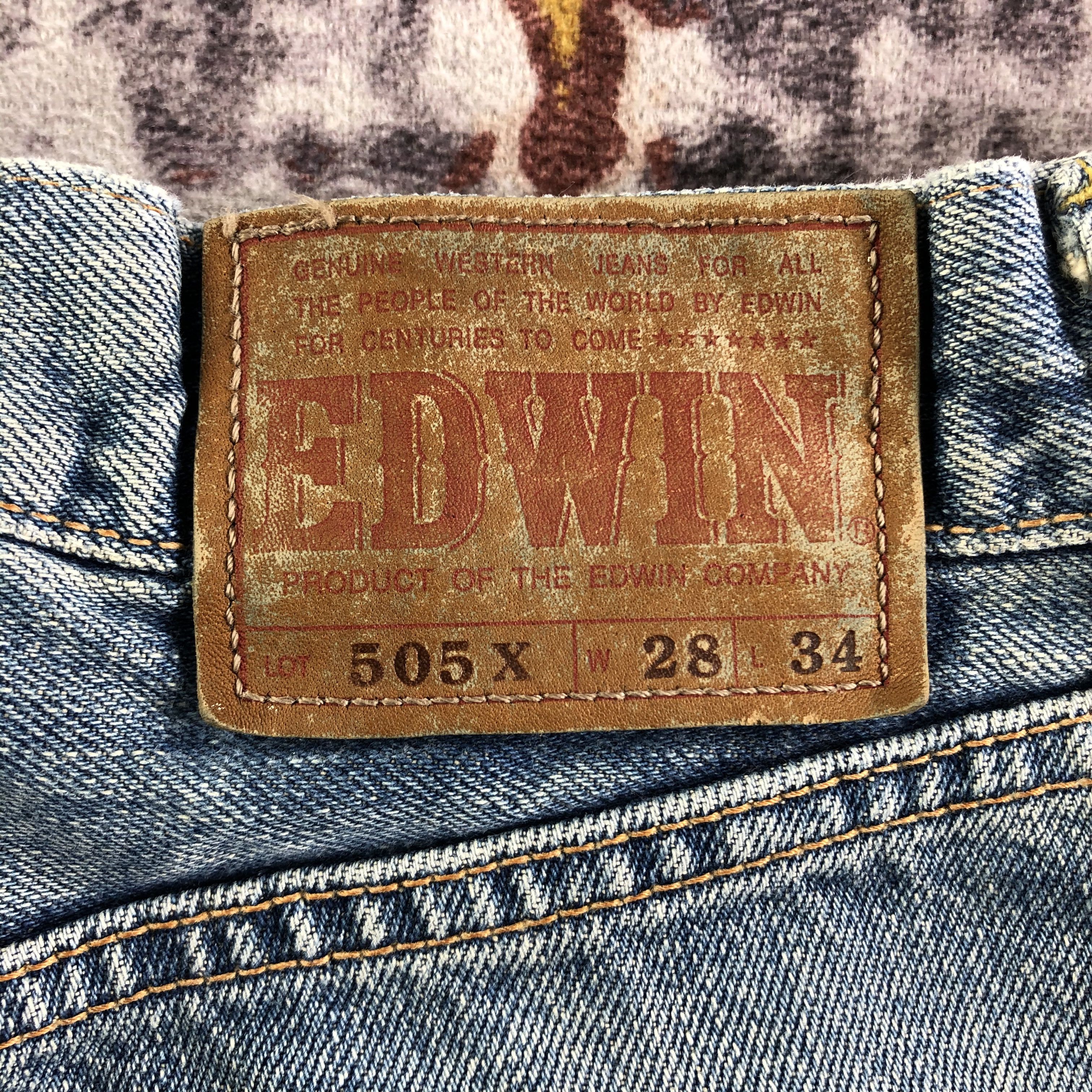 Edwin Vintage Blue Wash Edwin 505 Selvedge Jeans-JM3651 Size US 28 / EU 44 - 6 Thumbnail