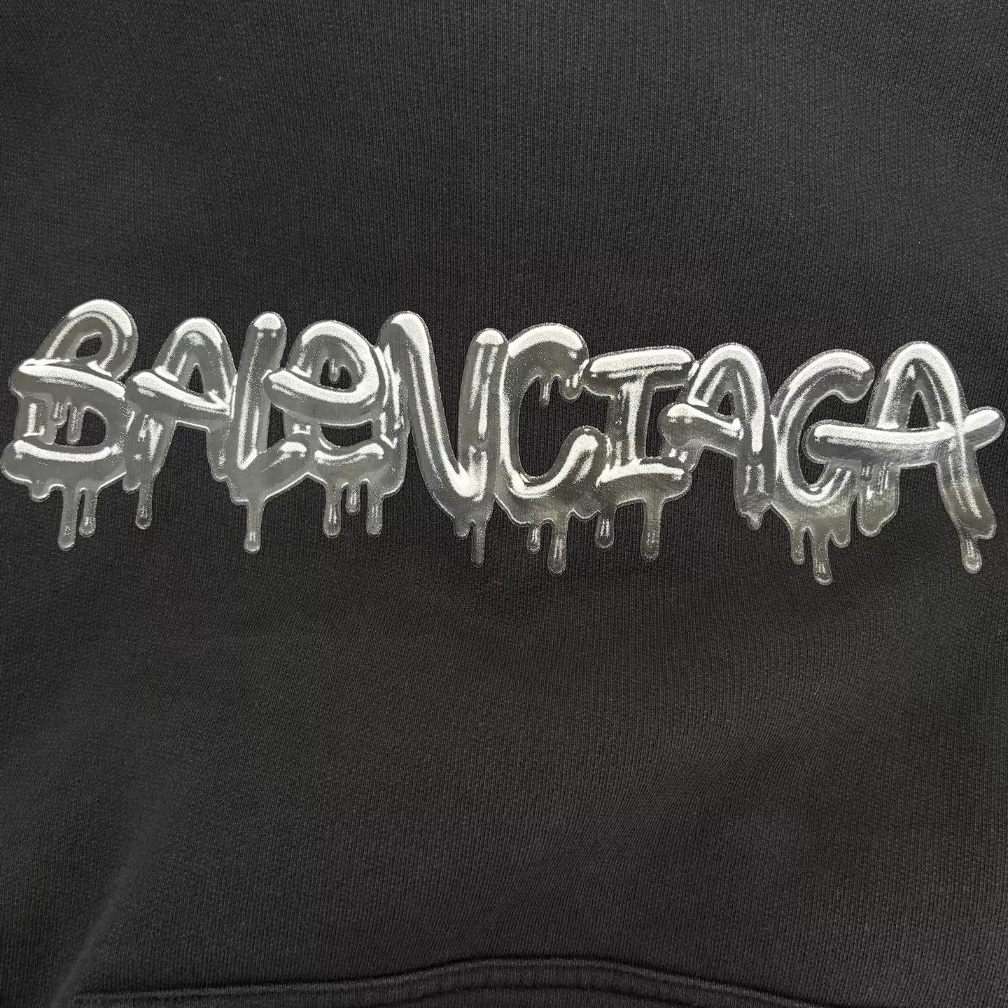 Balenciaga BLCG Jelly Logo Hoodie Black New Size 2 Size US M / EU 48-50 / 2 - 6 Thumbnail