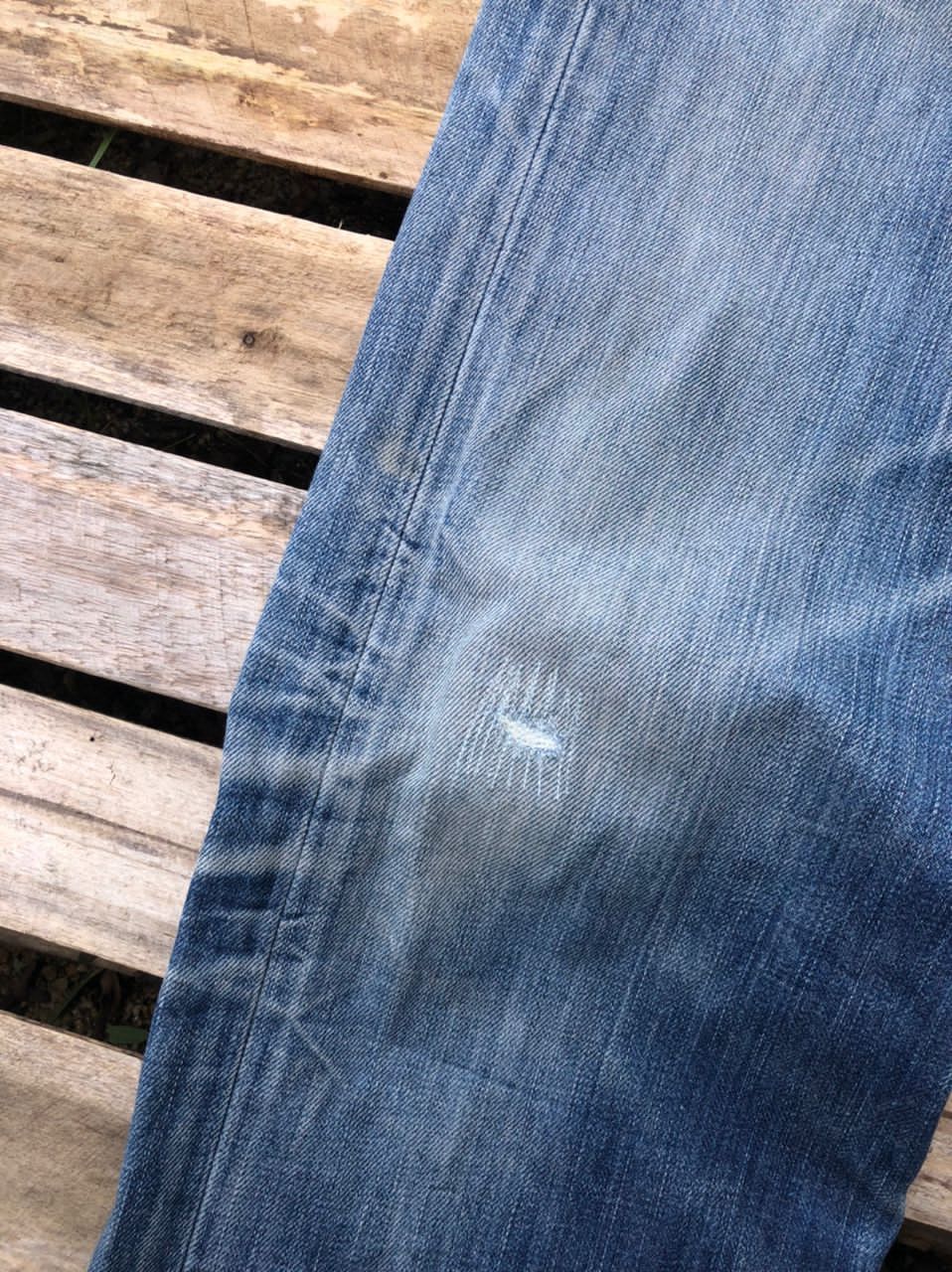 Polo Ralph Lauren × RRL Ralph Lauren × Vintage Polo by Ralph Lauren Denim Jeans Distressed Size US 33 - 10 Thumbnail