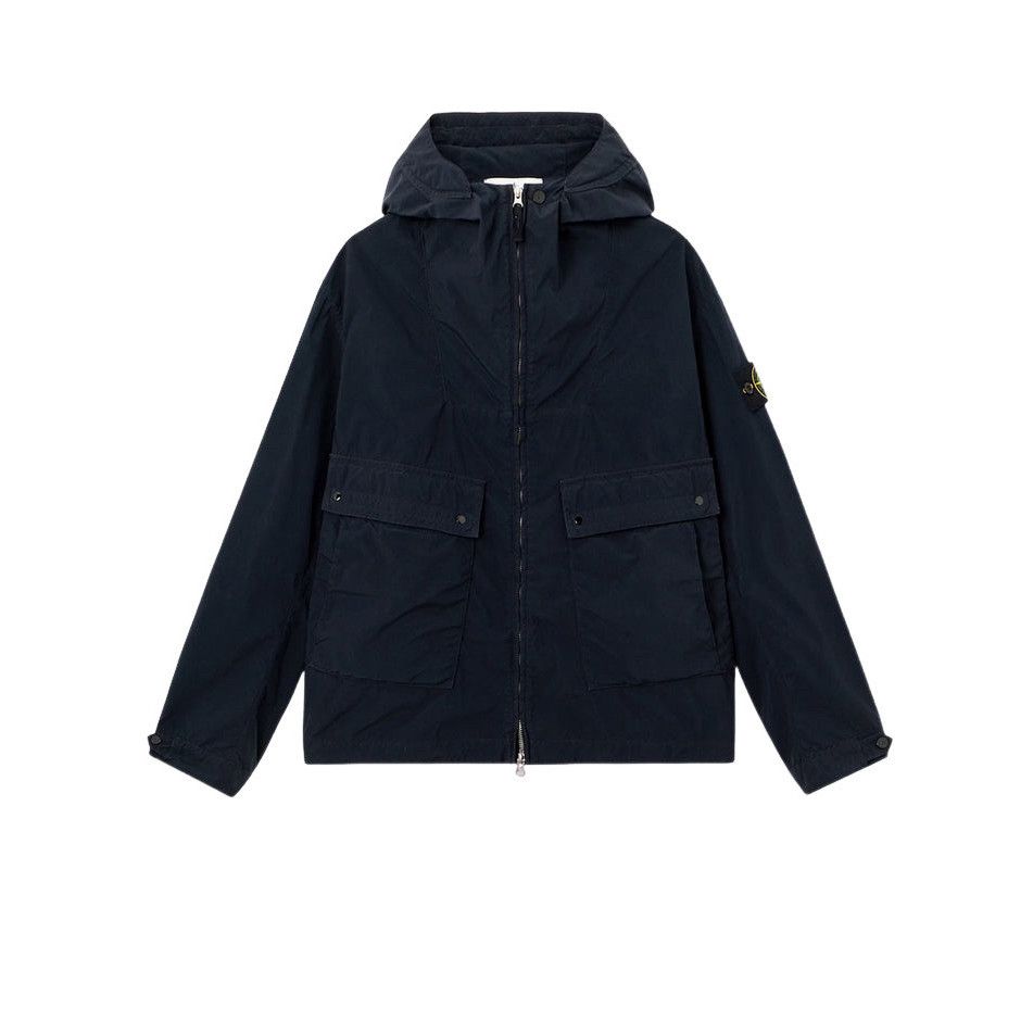 STONE ISLAND Blue Light Compact Touch Poly-TC Jacket New & A