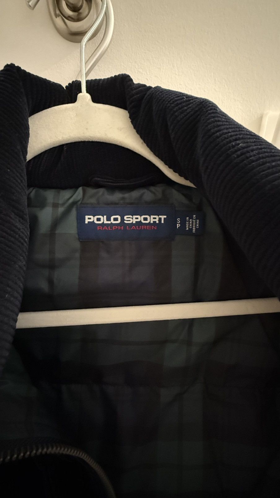 Polo Ralph Lauren Polo RL Navy corduroy down jacket Size US S / EU 44-46 / 1 - 3 Thumbnail