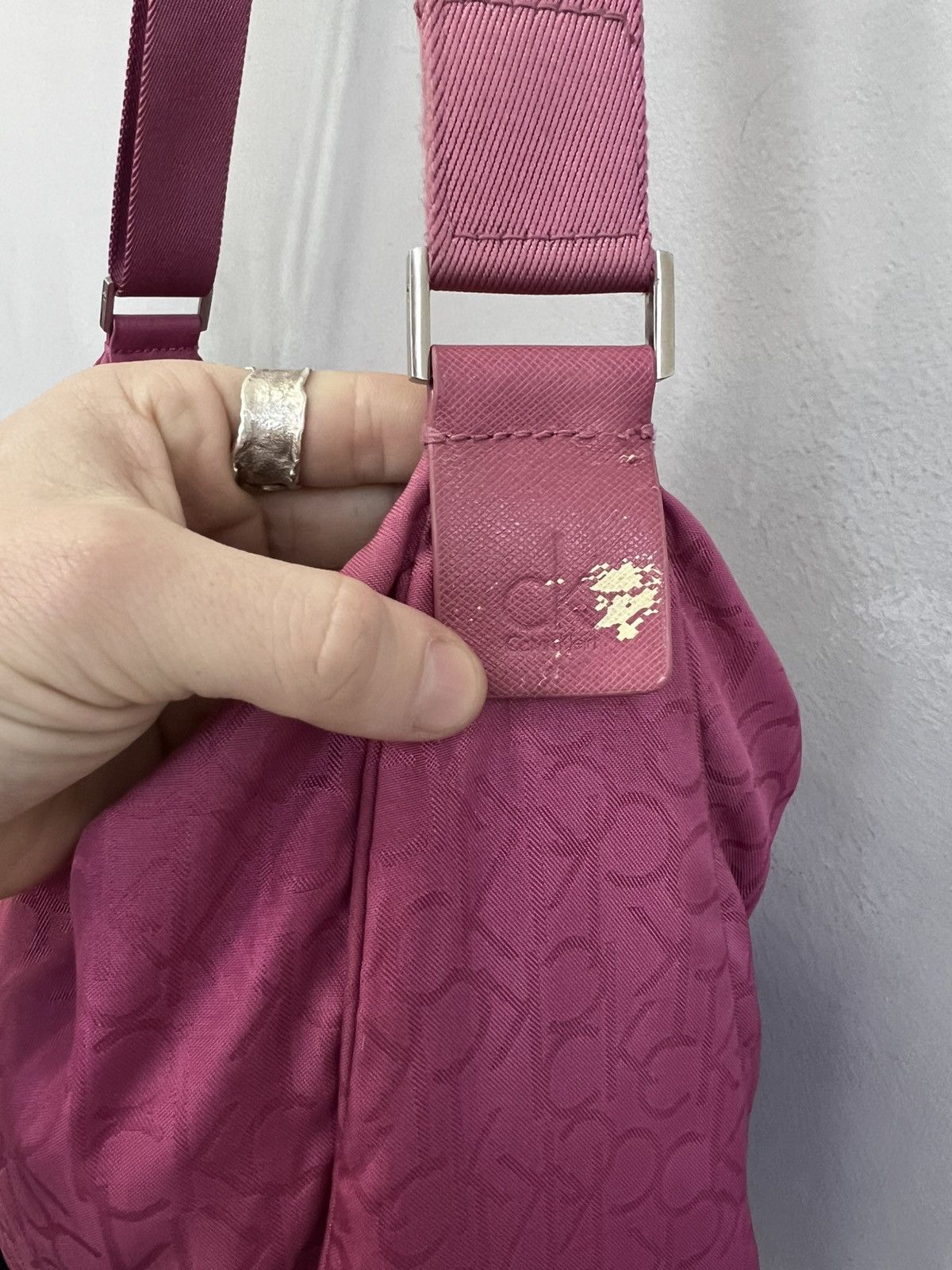 Calvin Klein VINTAGE ARCHIVE MONOGRAM CALVIN KLEIN NYLON MASSENGER BAG Size ONE SIZE - 6 Thumbnail