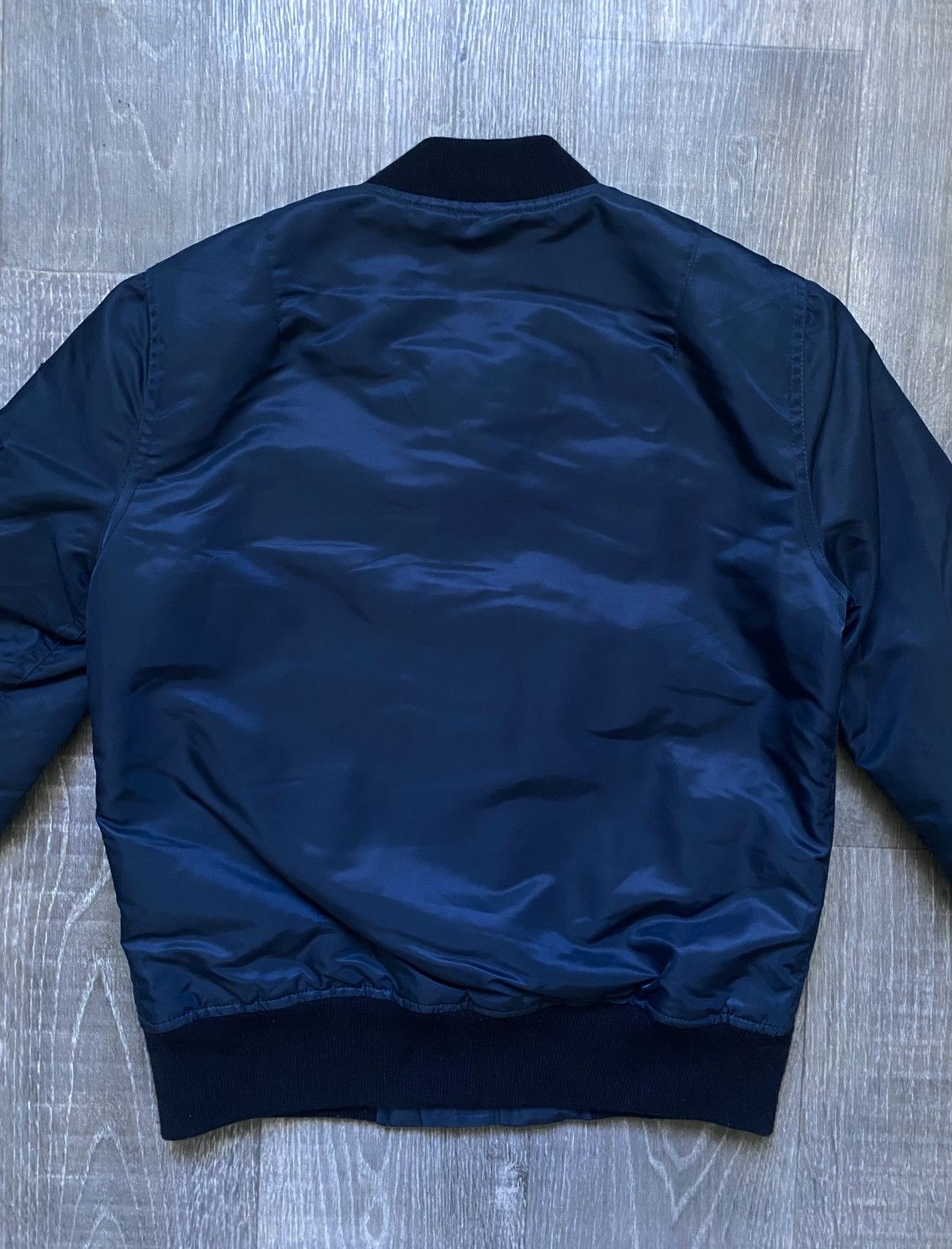 Schott Schott Bros. Inc. MA-1 American College Navy Bomber Jacket Size S / US 4 / IT 40 - 4 Thumbnail