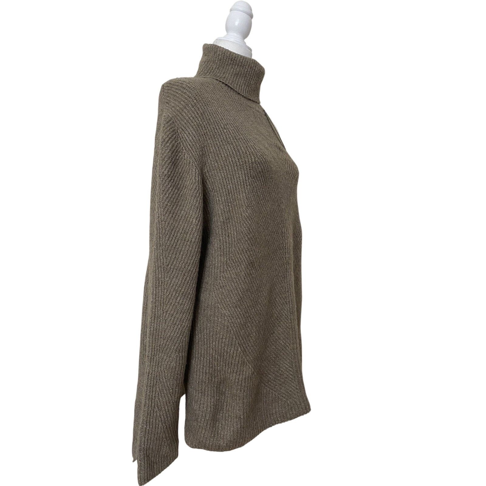 Romeo Gigli Sweet Romeo Abstract rib Turtle neck tunic size XL A003070 Size XL / US 12-14 / IT 48-50 - 3 Thumbnail
