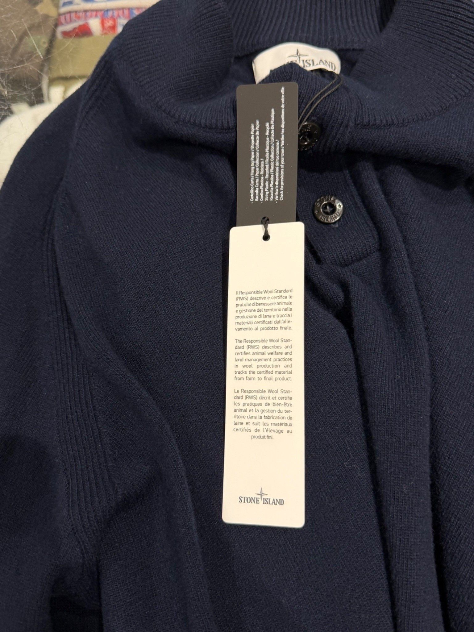 Stone Island Stone Island Half Zip Up Knitwear Navy Size US XL / EU 56 / 4 - 8 Thumbnail