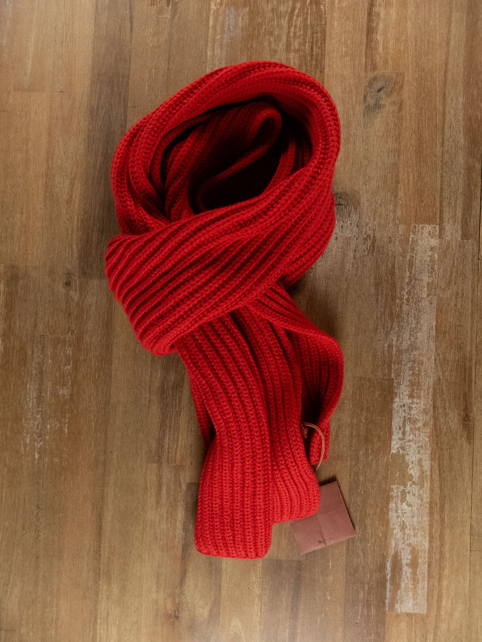 Loro Piana LORO PIANA Sciarpa Inglese red rib knit cashmere scarf Size ONE SIZE - 5 Thumbnail