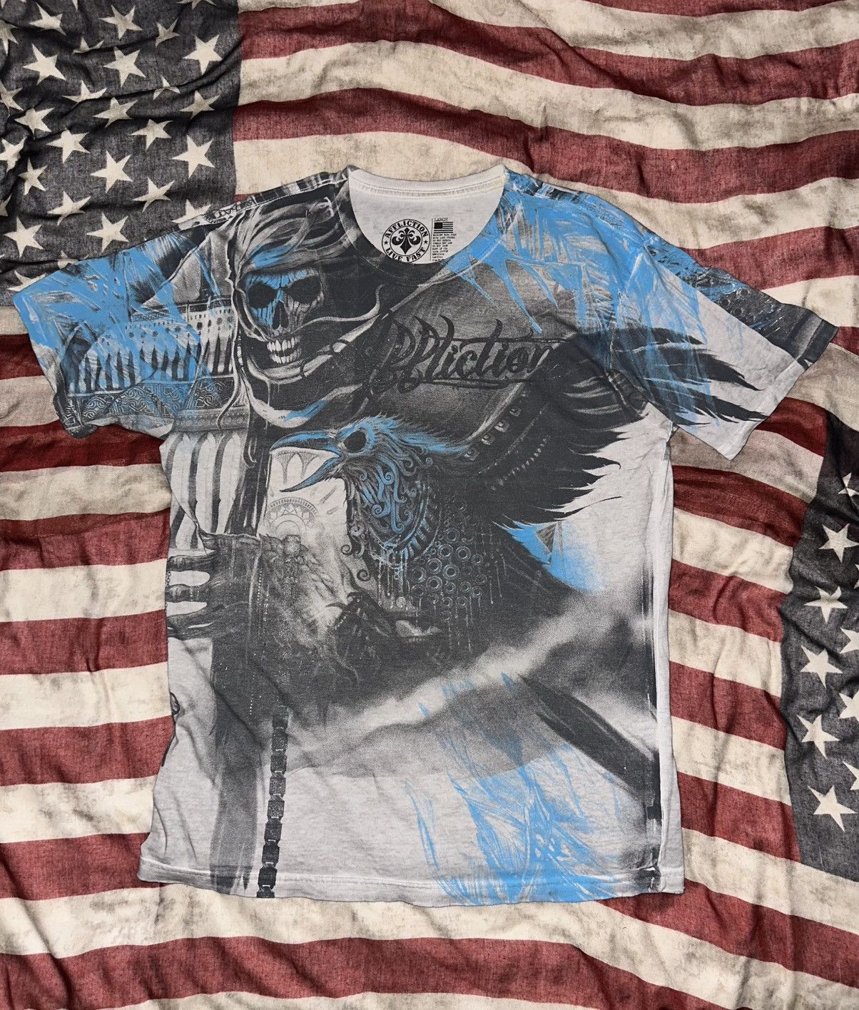 Affliction AFFLICTION BIRD W KEYS TEE Size US L / EU 52-54 / 3 - 1 Thumbnail