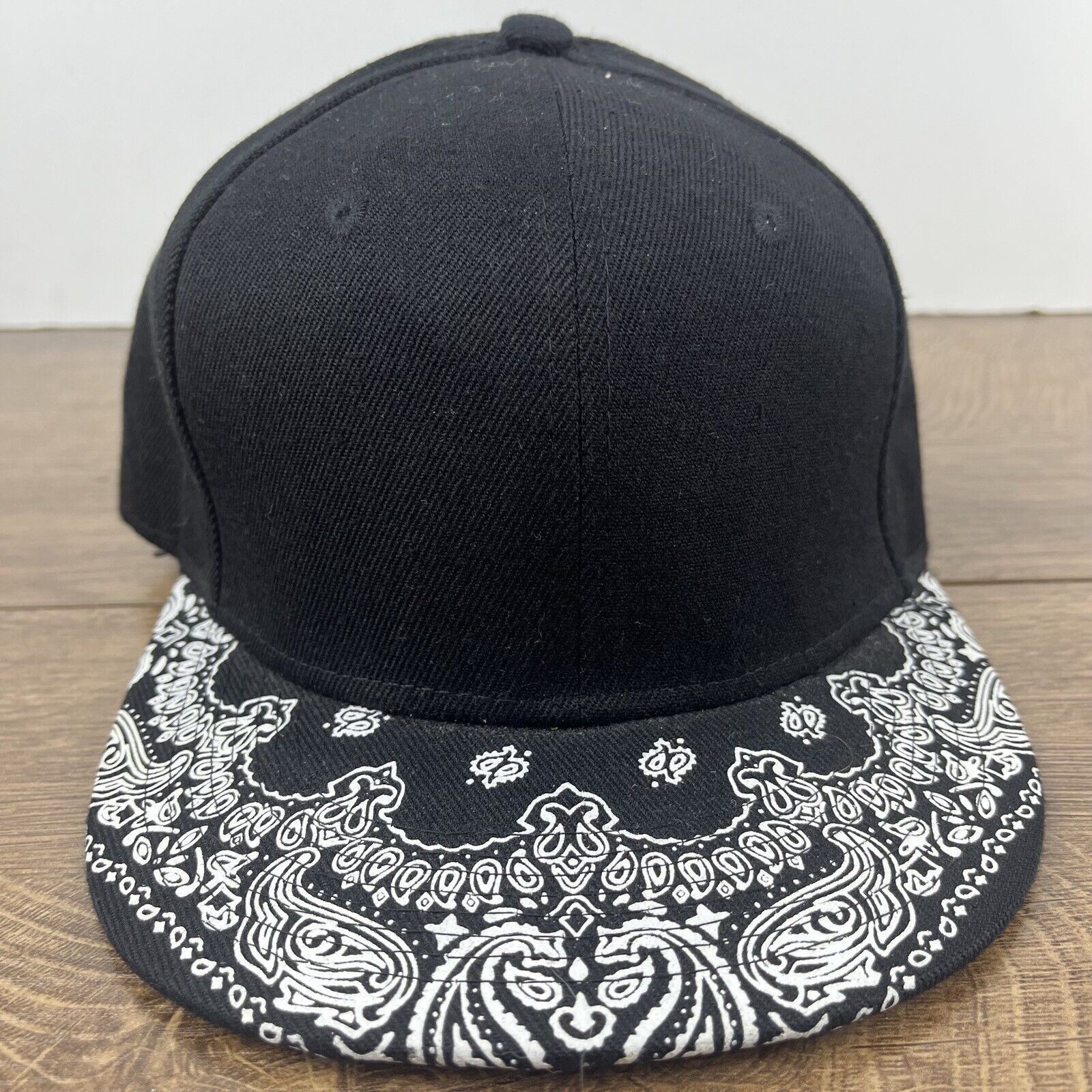 Other WUKE Snapback Hat Wuke Black Hat Adjustable Black Adult Size Size ONE SIZE - 1 Thumbnail